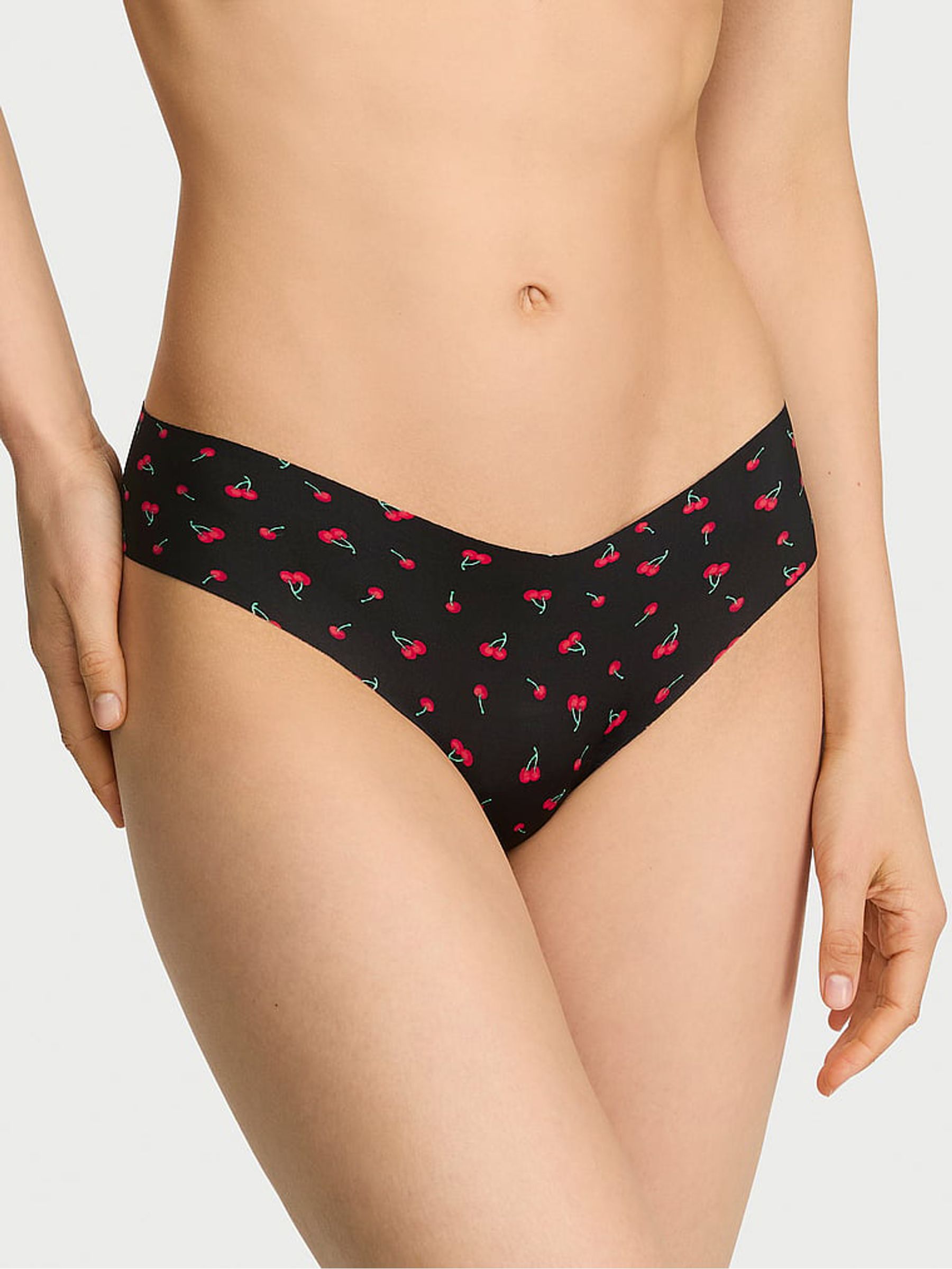 Black Cherries Thong Knickers - Image 1 of 2