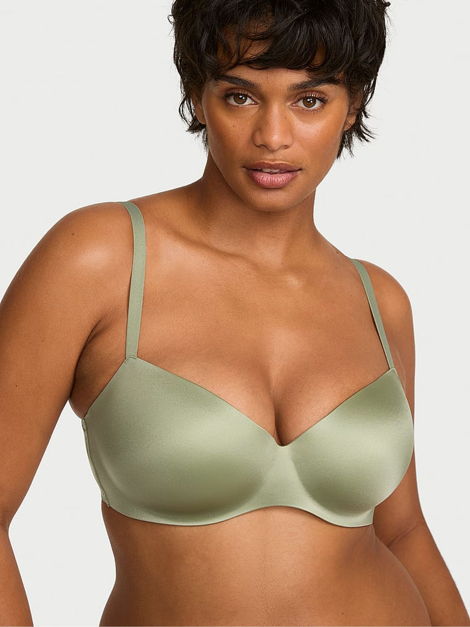 Fall Sage Green Lightly Lined Balcony Flexfactor Bra - Image 2 of 3