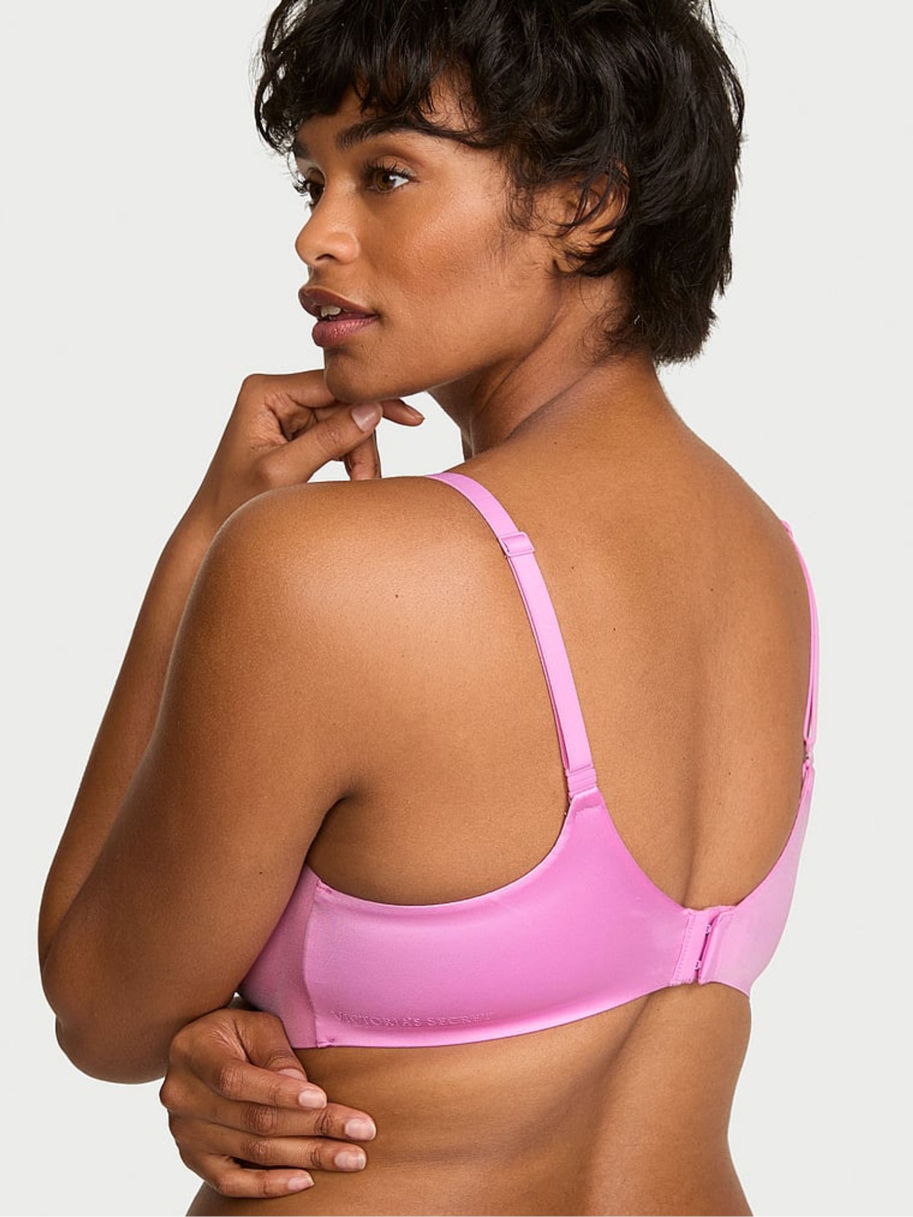 Lilac Shimmer Pink Lightly Lined Balcony Flexfactor Bra - Image 3 of 3 Lilac Shimmer Pink Lightly Lined Balcony Flexfactor Bra - Image 3 of 3