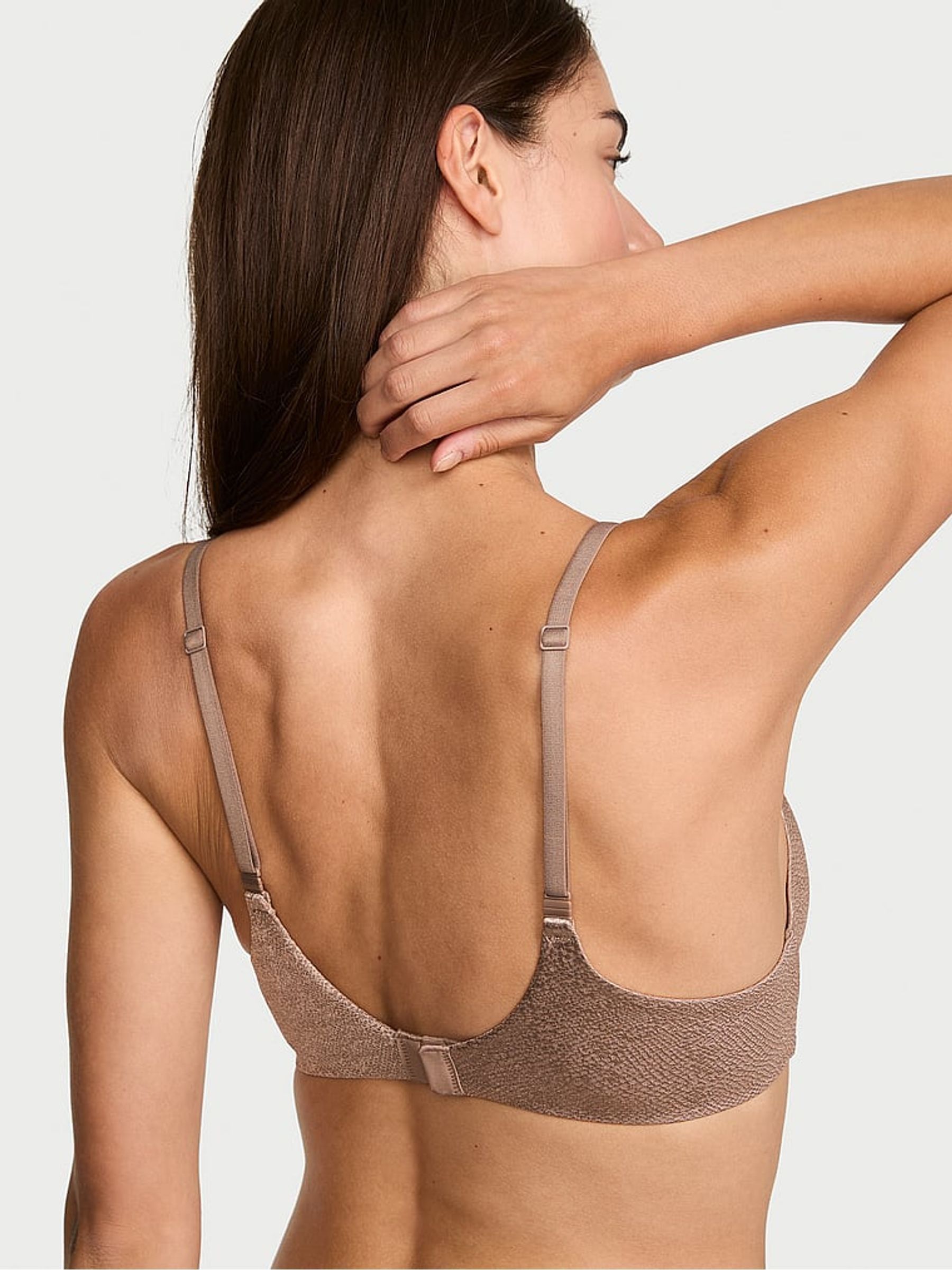 Coffee Brown Snake Lightly Lined Demi Flexfactor Bra - Image 2 of 2