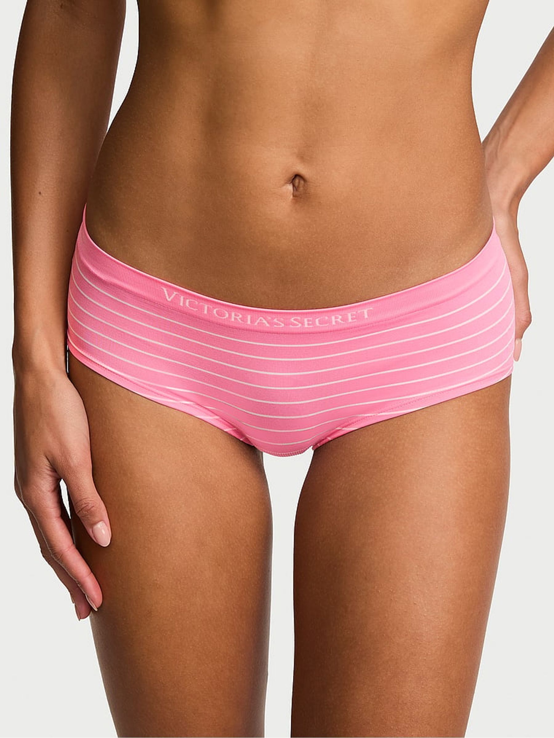 Pink Pinstripes Hipster Knickers - Image 1 of 2