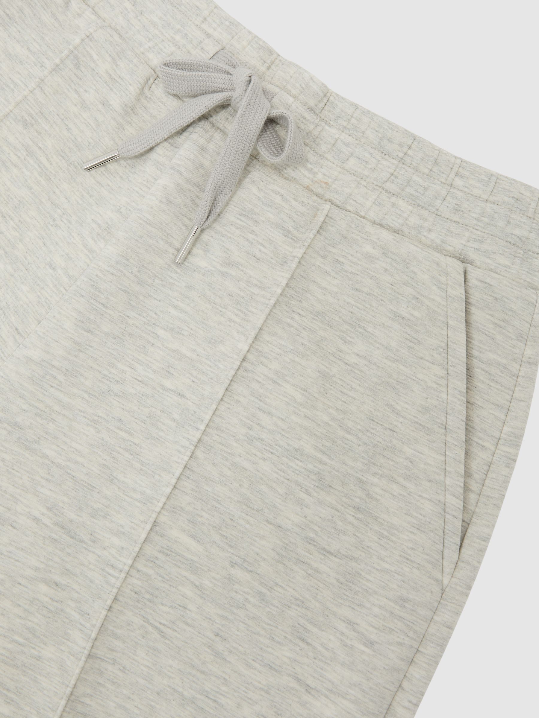 Premium Interlock Wide-Leg Joggers in Grey Marl - image 3