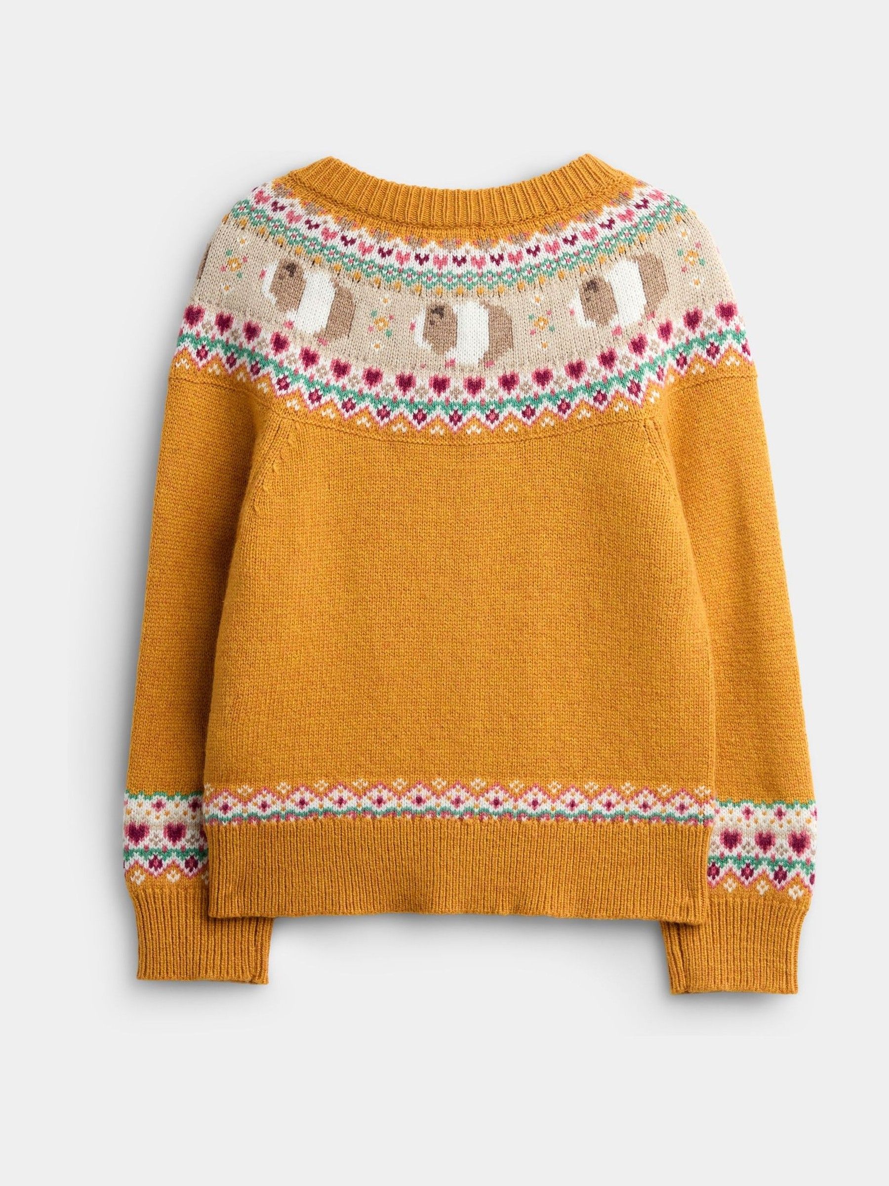 Yellow Guinea Pig Fairisle Cardigan - Image 2 of 4
