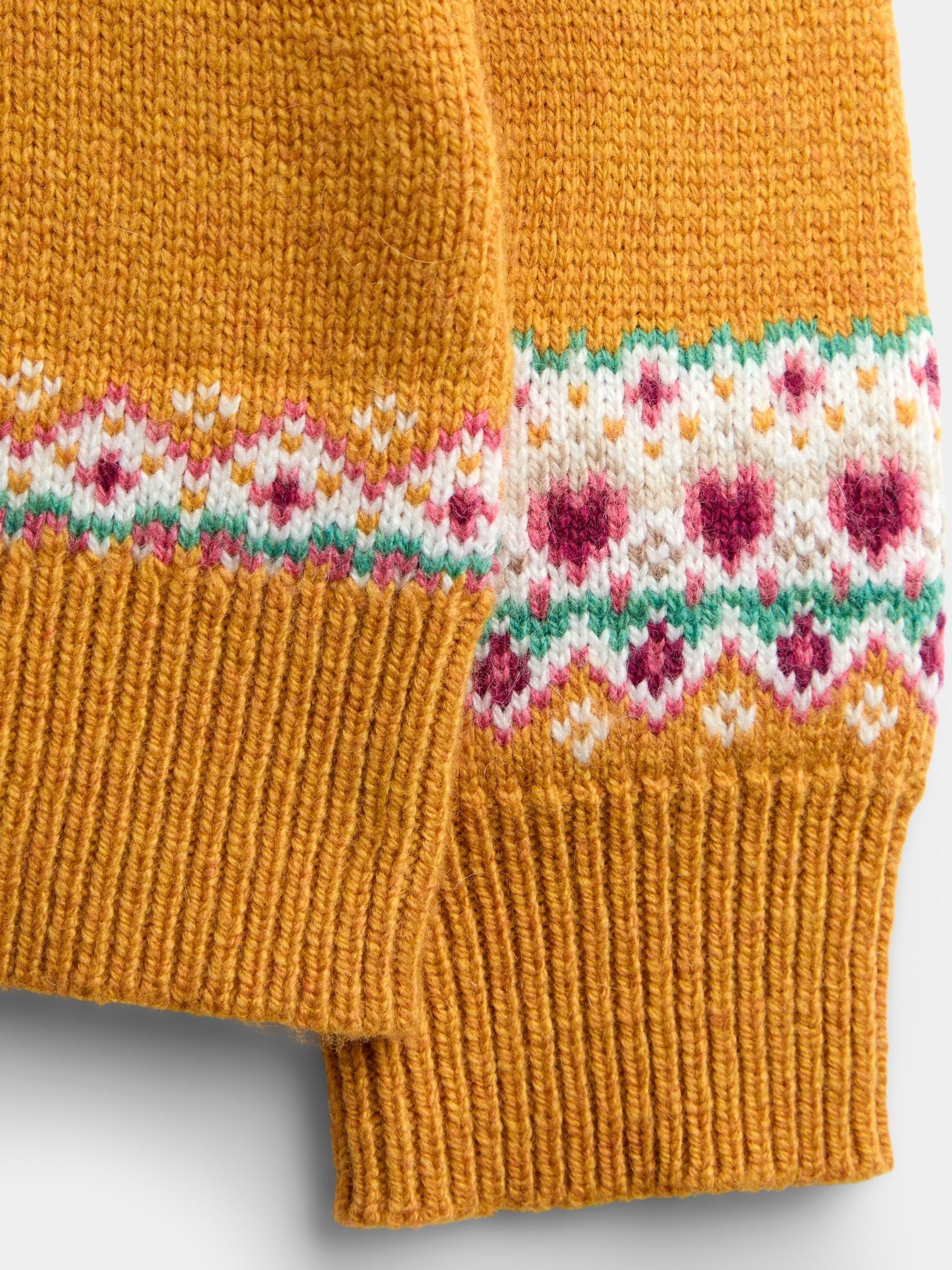 Yellow Guinea Pig Fairisle Cardigan - Image 4 of 4