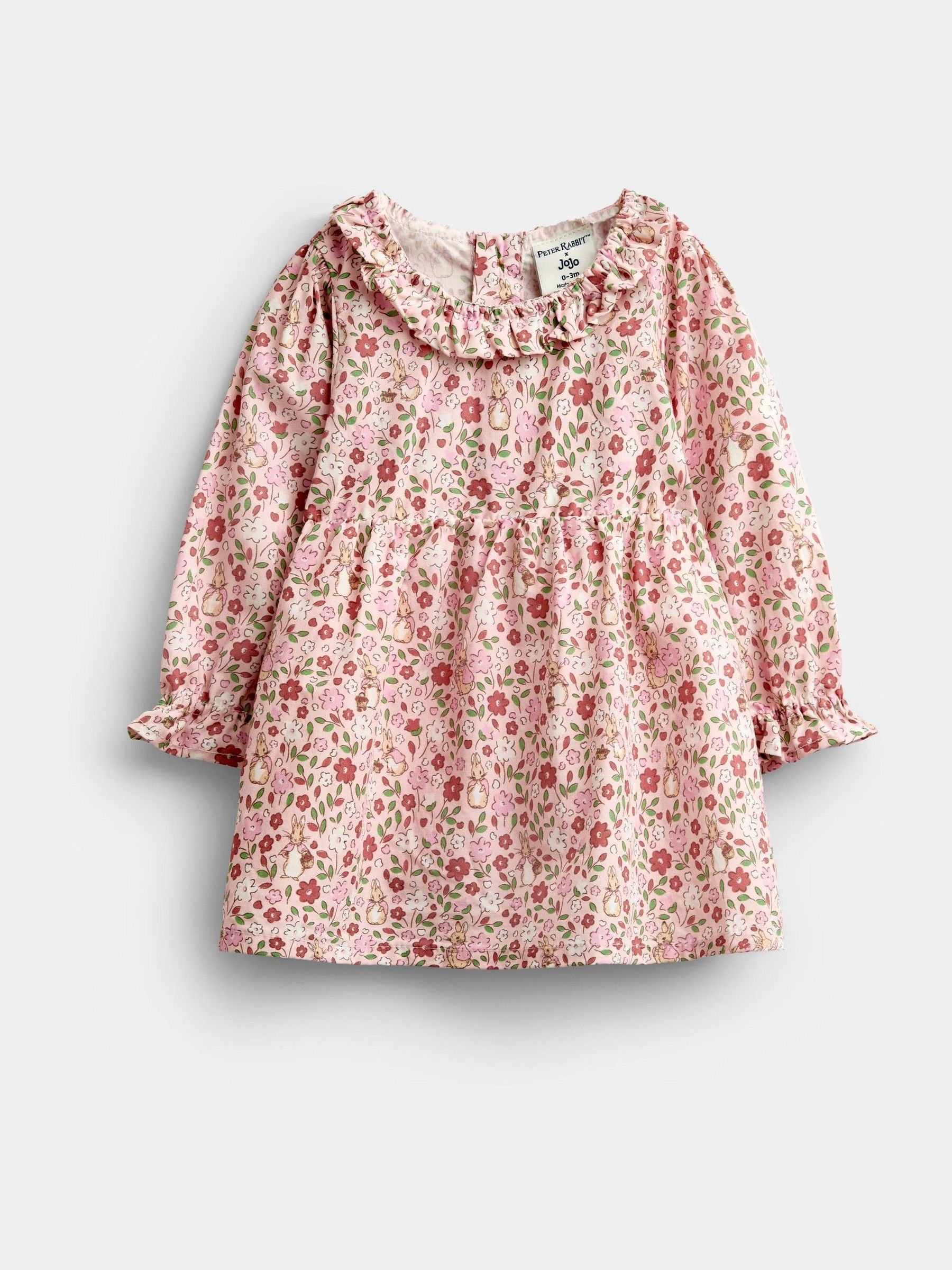 Pink Floral Peter Rabbit Flopsy Knit Dress - Image 2 of 7
