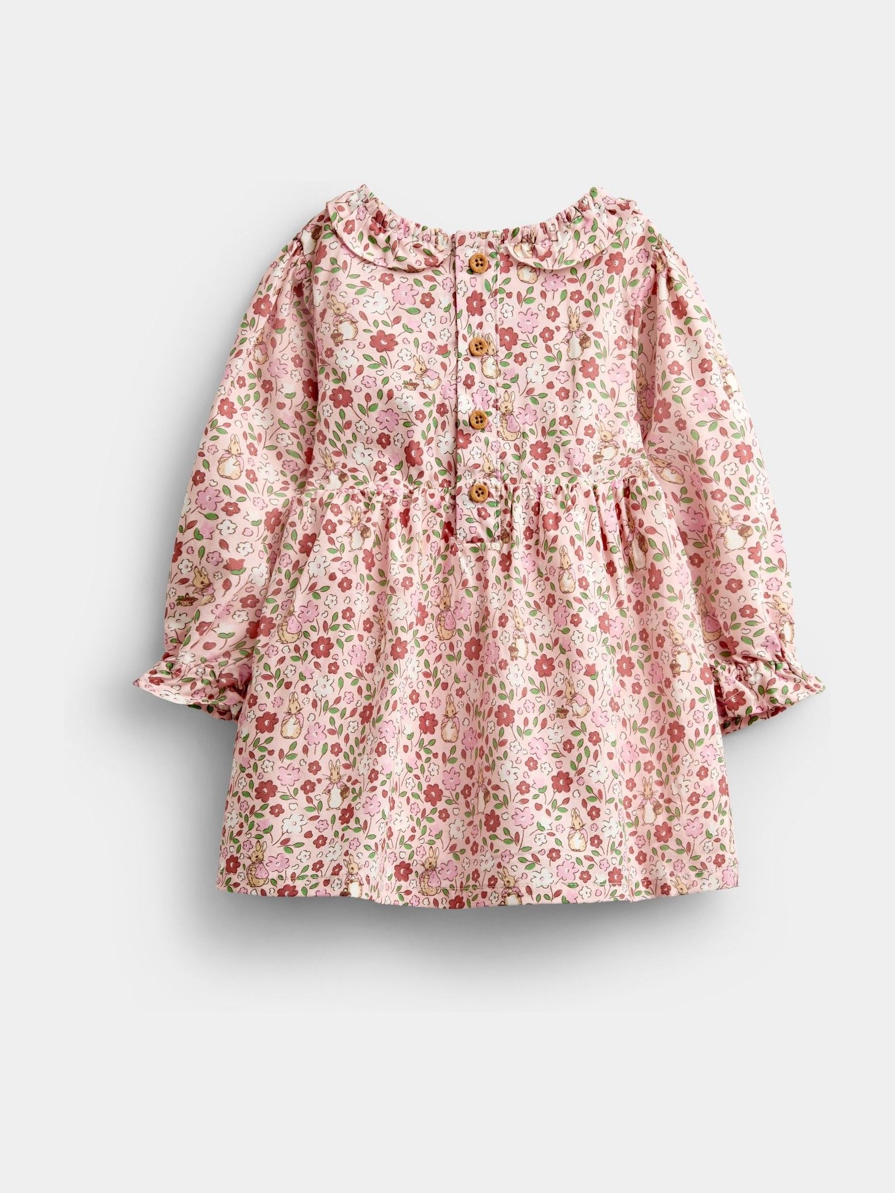 Pink Floral Peter Rabbit Flopsy Knit Dress - Image 3 of 7