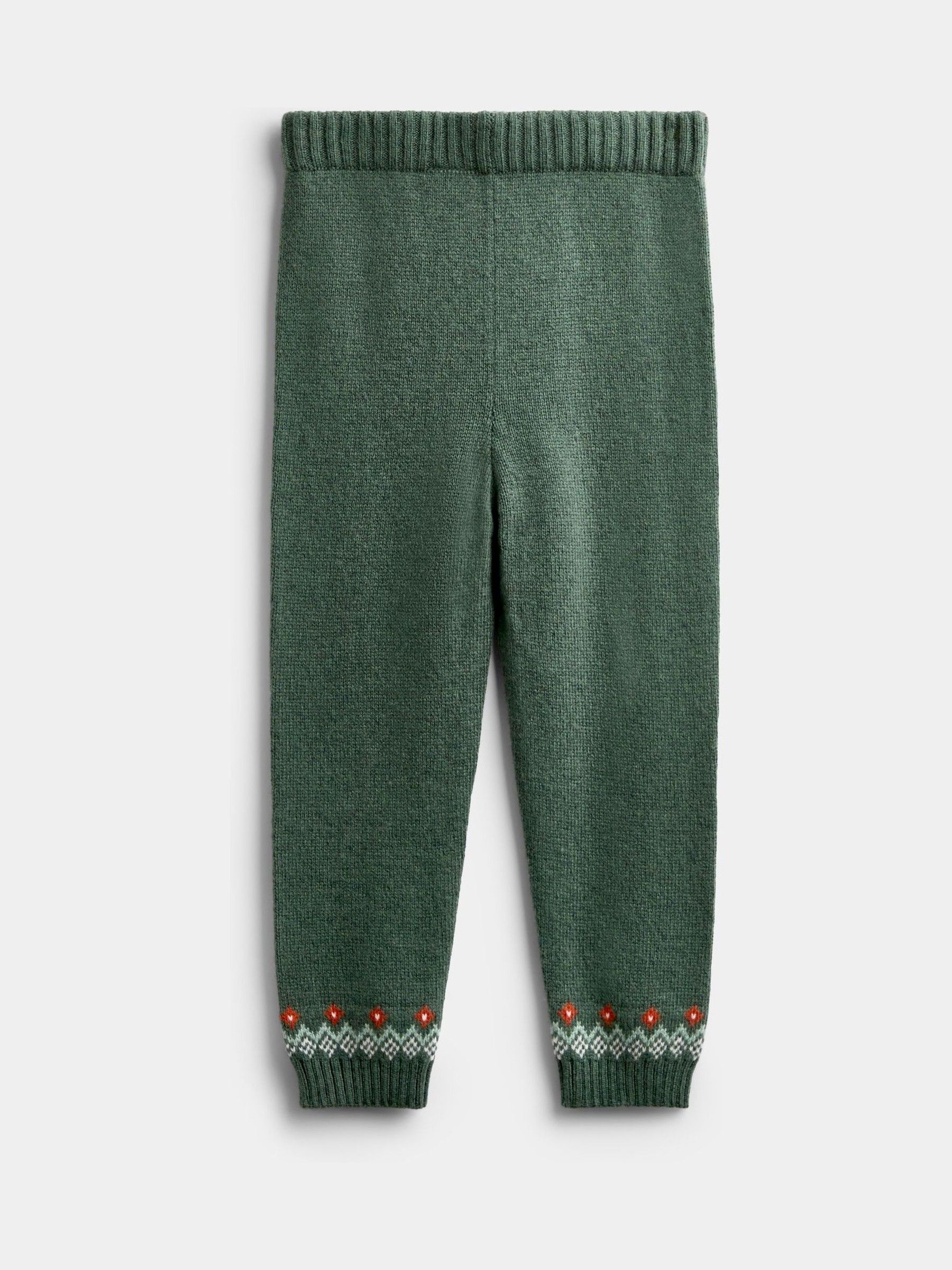 Green Tractor Tractor Fairisle Knitted Jumper & Leggings Set - Image 5 of 7