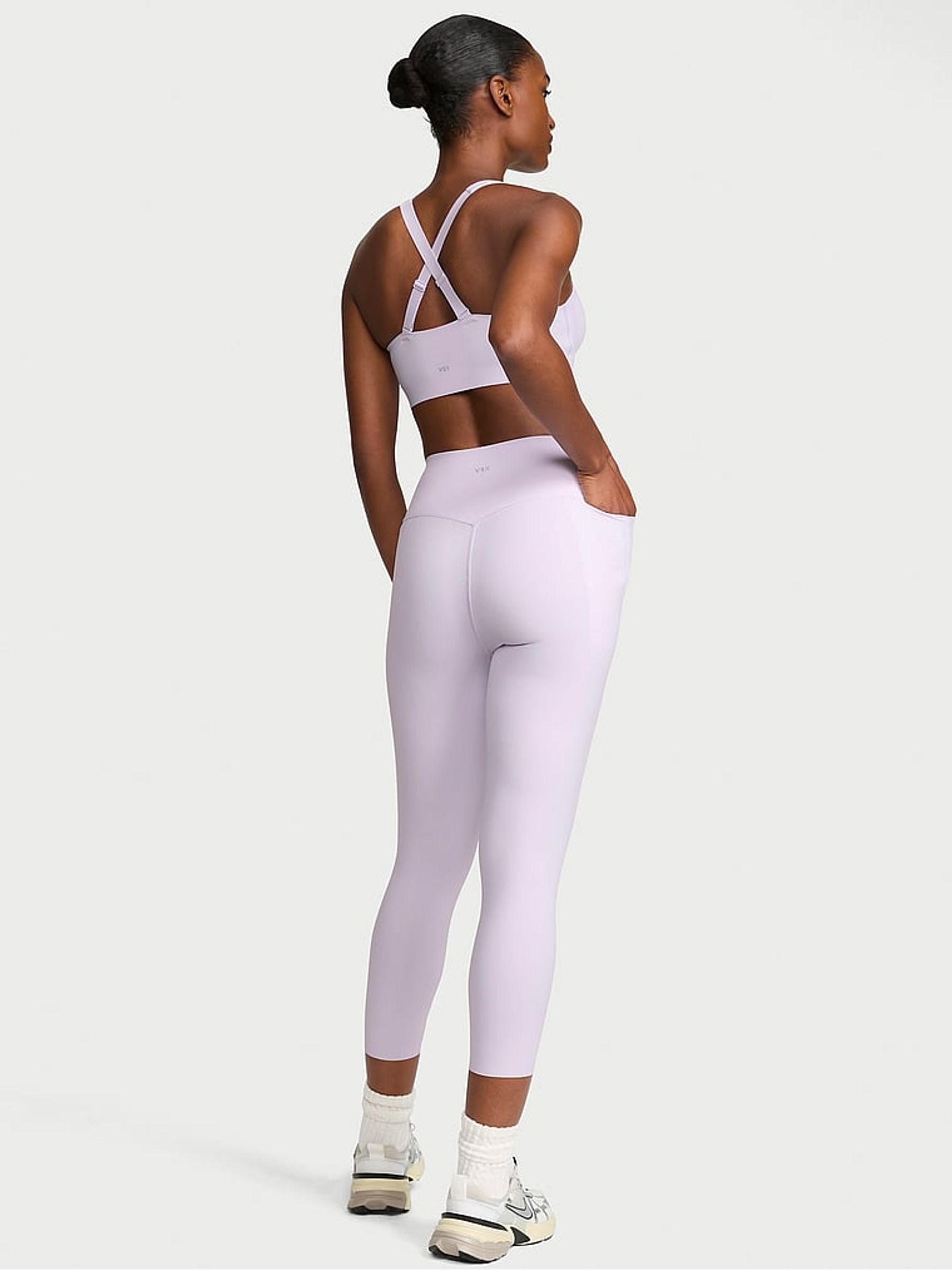 Purple Whisper Elevate™ Capri Leggings - Image 2 of 2