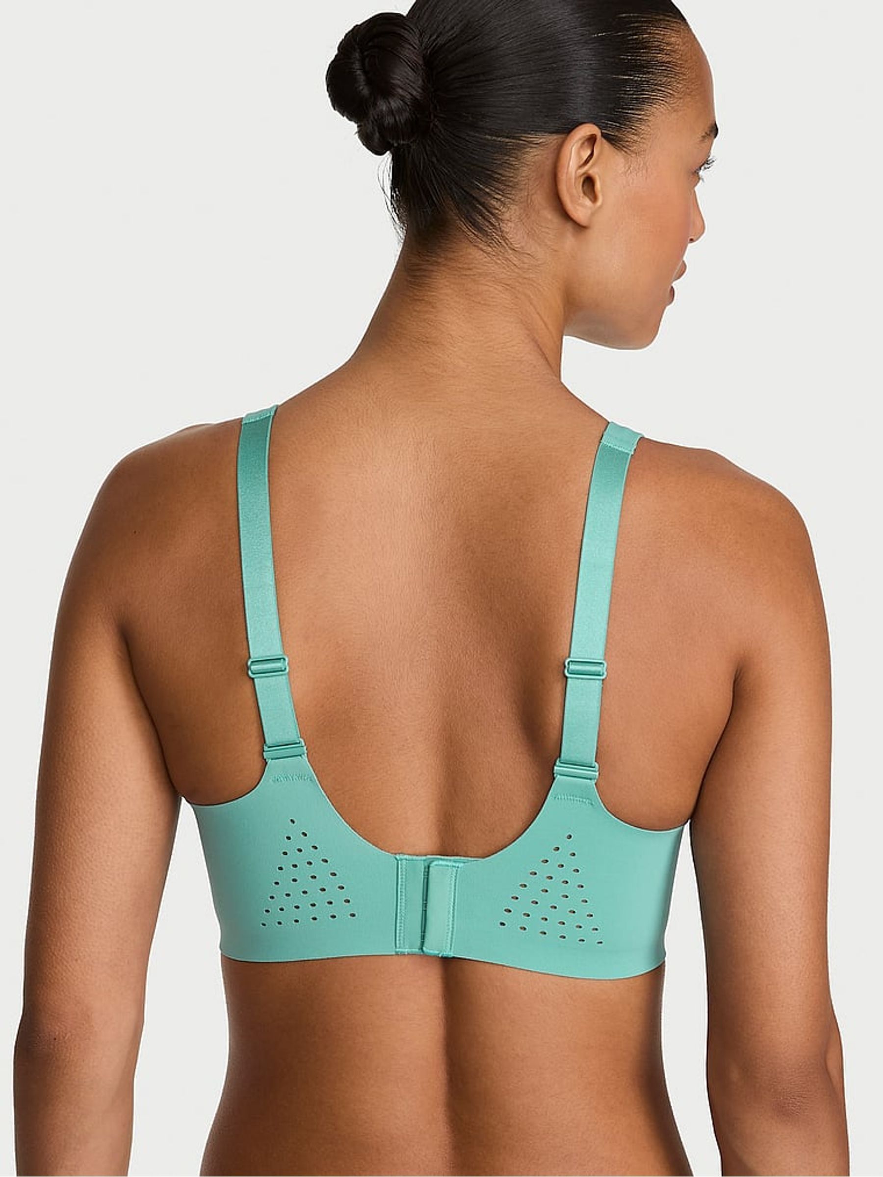 Dusty Turquoise Blue Back Close Featherweight Max™ High Impact Sports Bra - Image 2 of 2