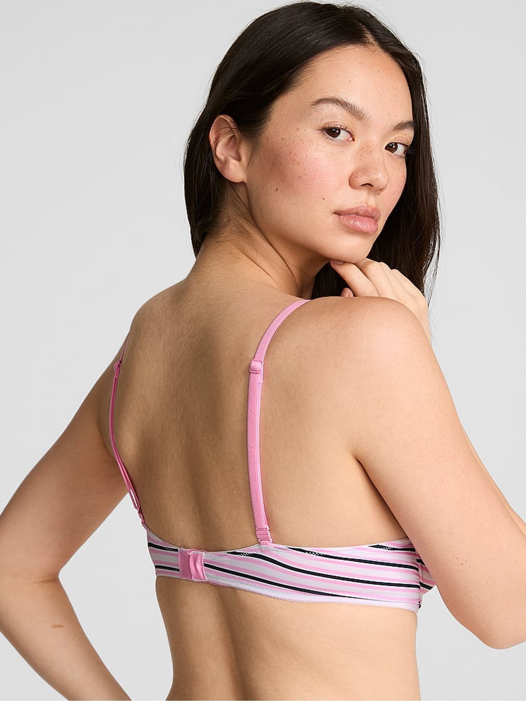 Pink Lollipop Stripe Lightly Lined Bra - Image 3 of 4