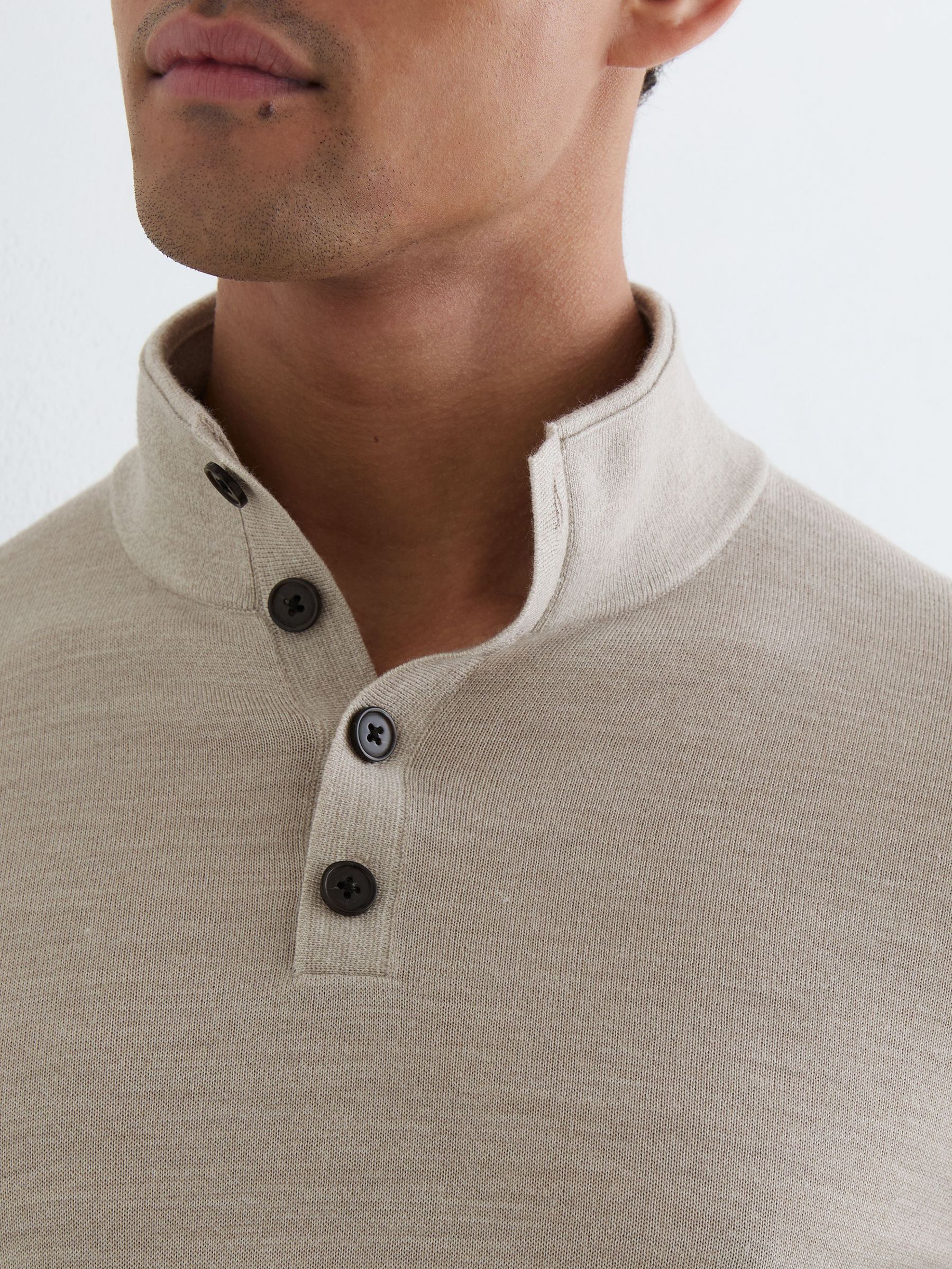Jumper in Stone Mouline - Image 3 of 5