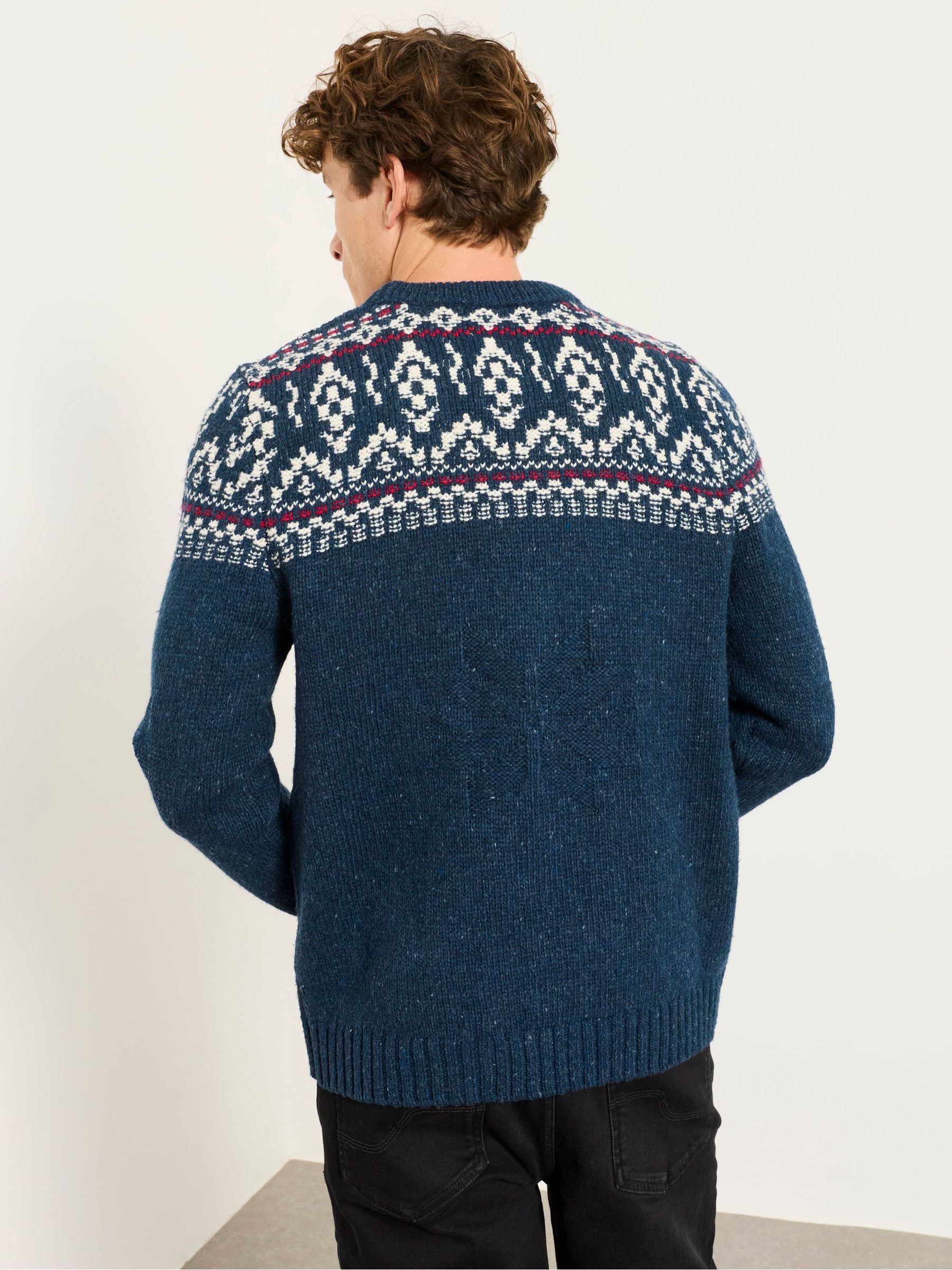 Shelter Navy Mouse Fairisle Christmas Jumper - Image 2 of 6