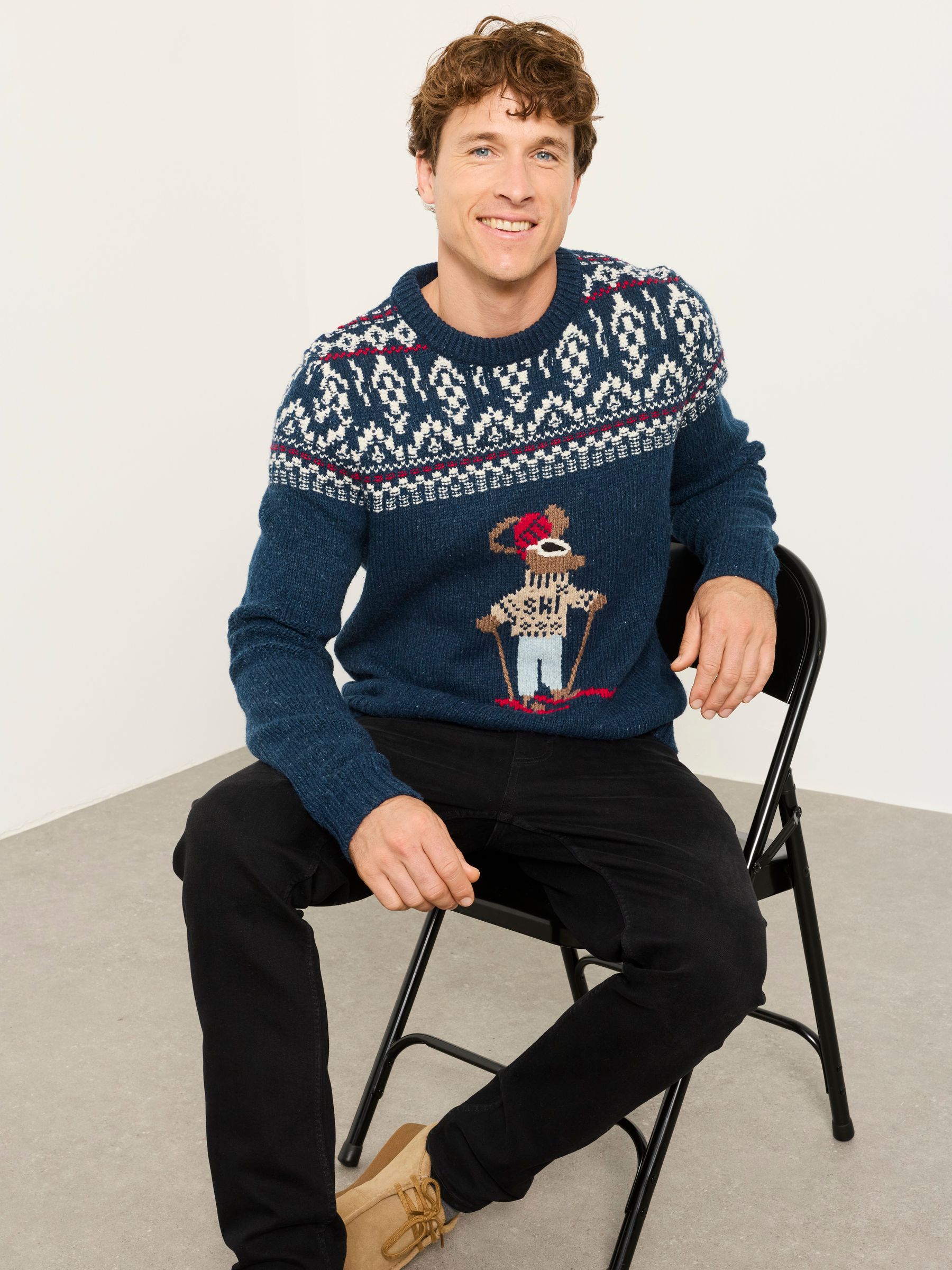 Shelter Navy Mouse Fairisle Christmas Jumper - Image 5 of 6