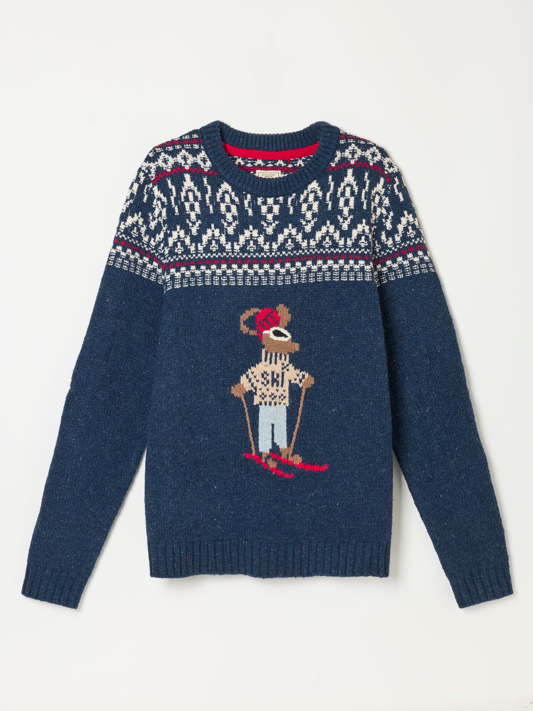 Shelter Navy Mouse Fairisle Christmas Jumper - Image 6 of 6