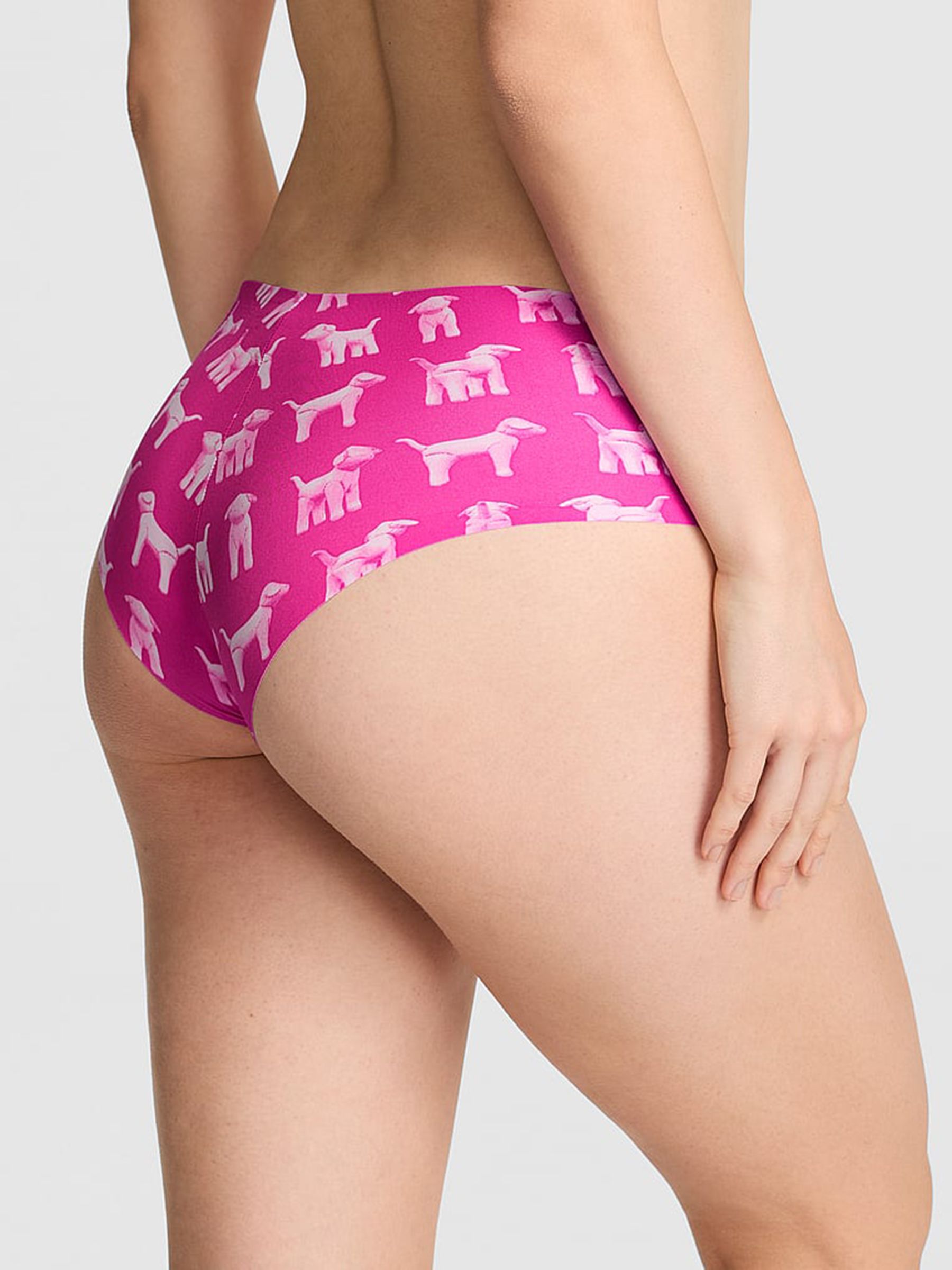 Pink Fire Dog Print Cheeky No Show Knickers - Image 2 of 2