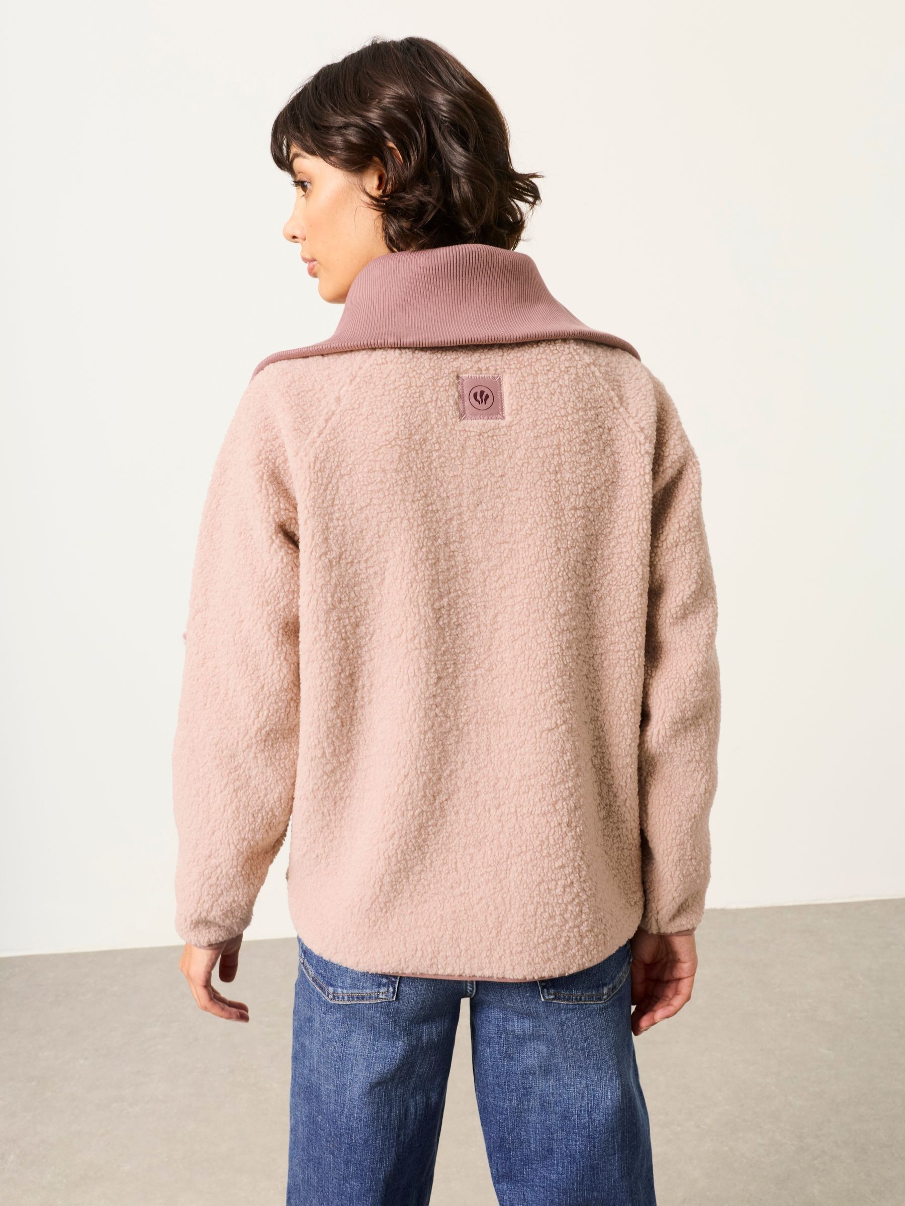 Pink Quarter Zip Fleece - Image 2 of 6 Pink Quarter Zip Fleece - Image 2 of 6
