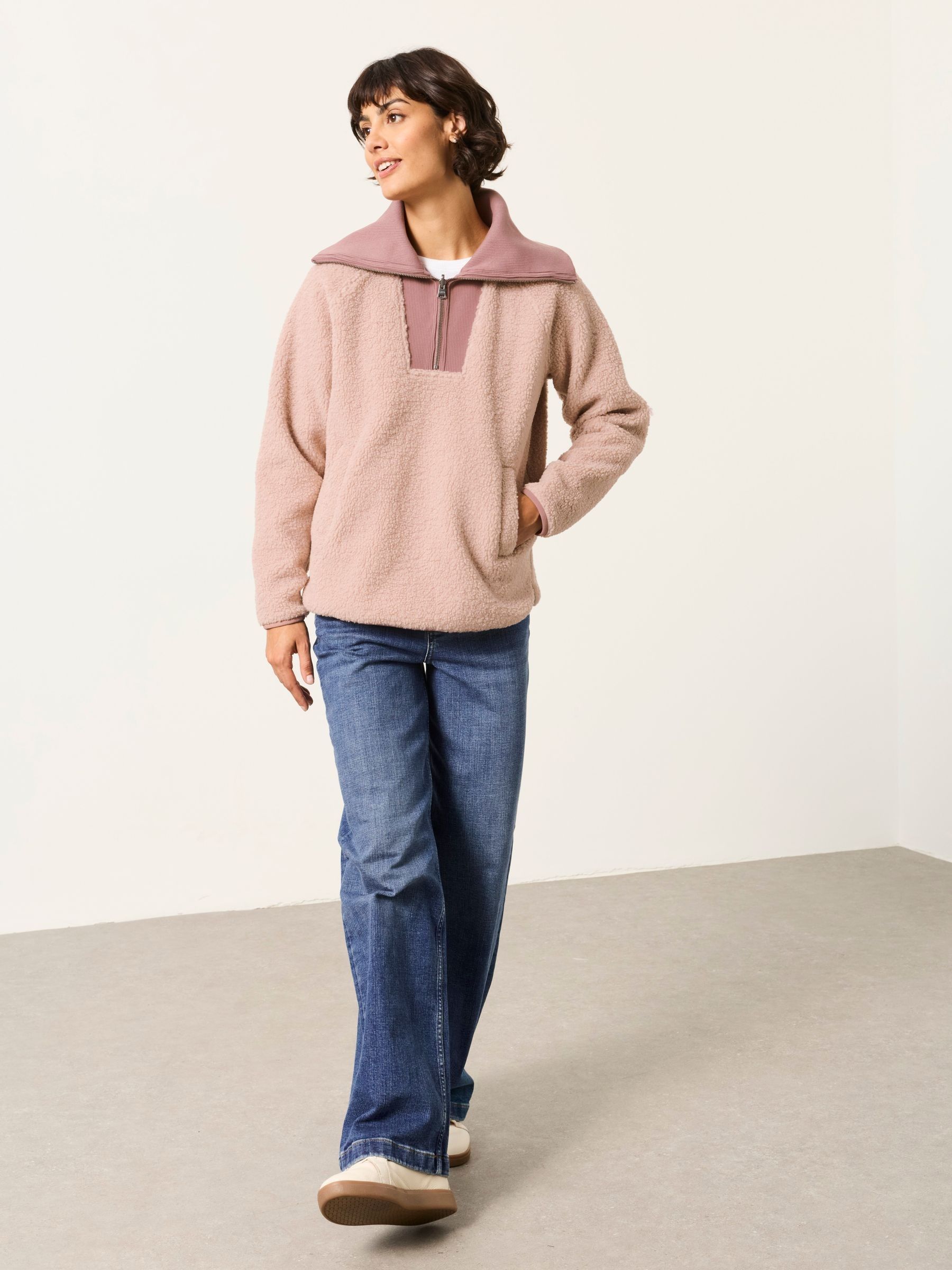Pink Quarter Zip Fleece - Image 4 of 6