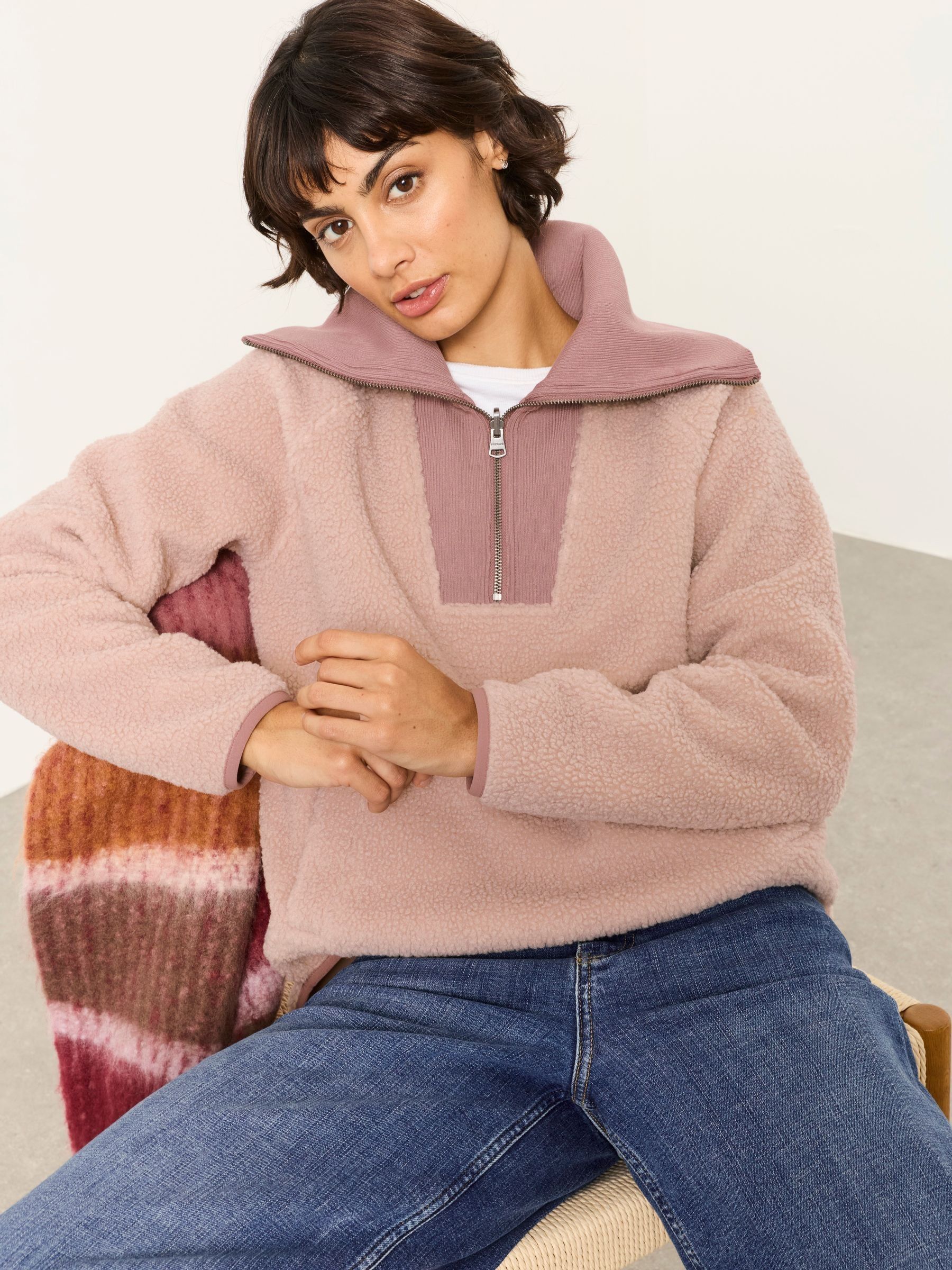Pink Quarter Zip Fleece - Image 5 of 6