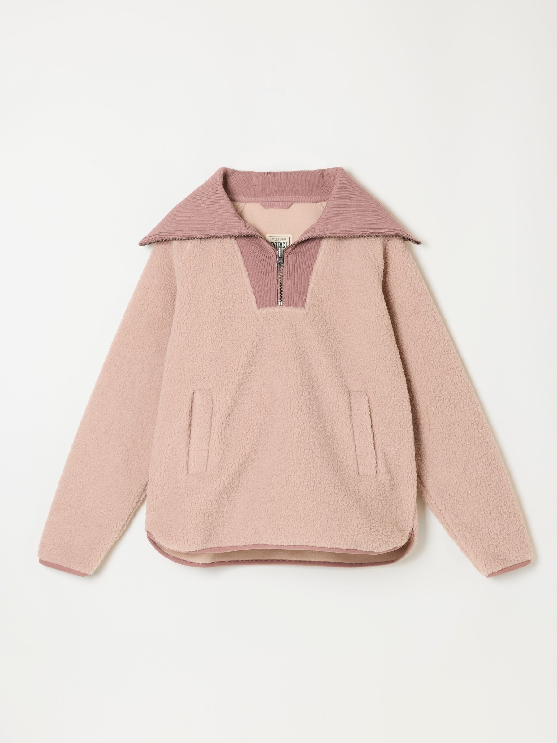 Pink Quarter Zip Fleece - Image 6 of 6 Pink Quarter Zip Fleece - Image 6 of 6