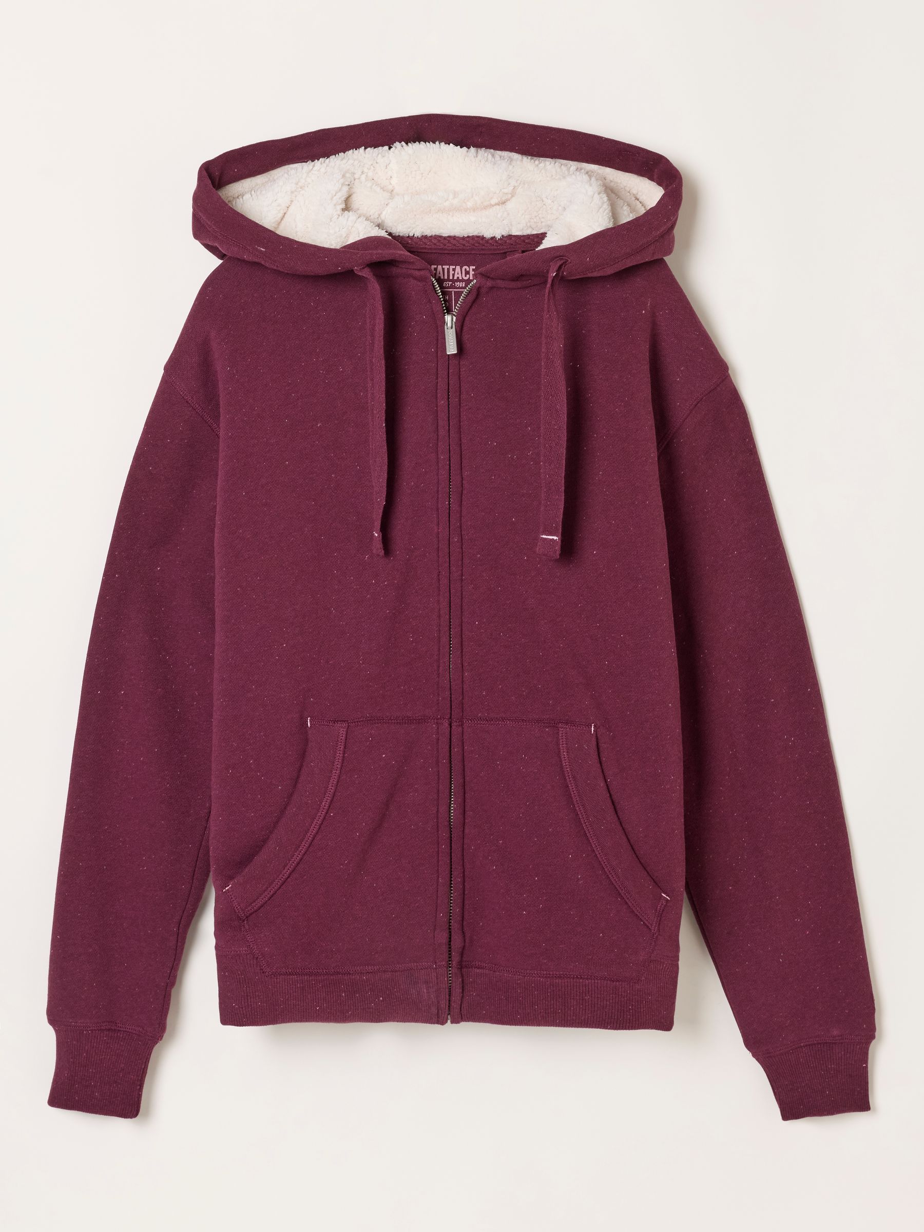 Amy Purple Borg Zip Through Hoodie - Image 5 of 5
