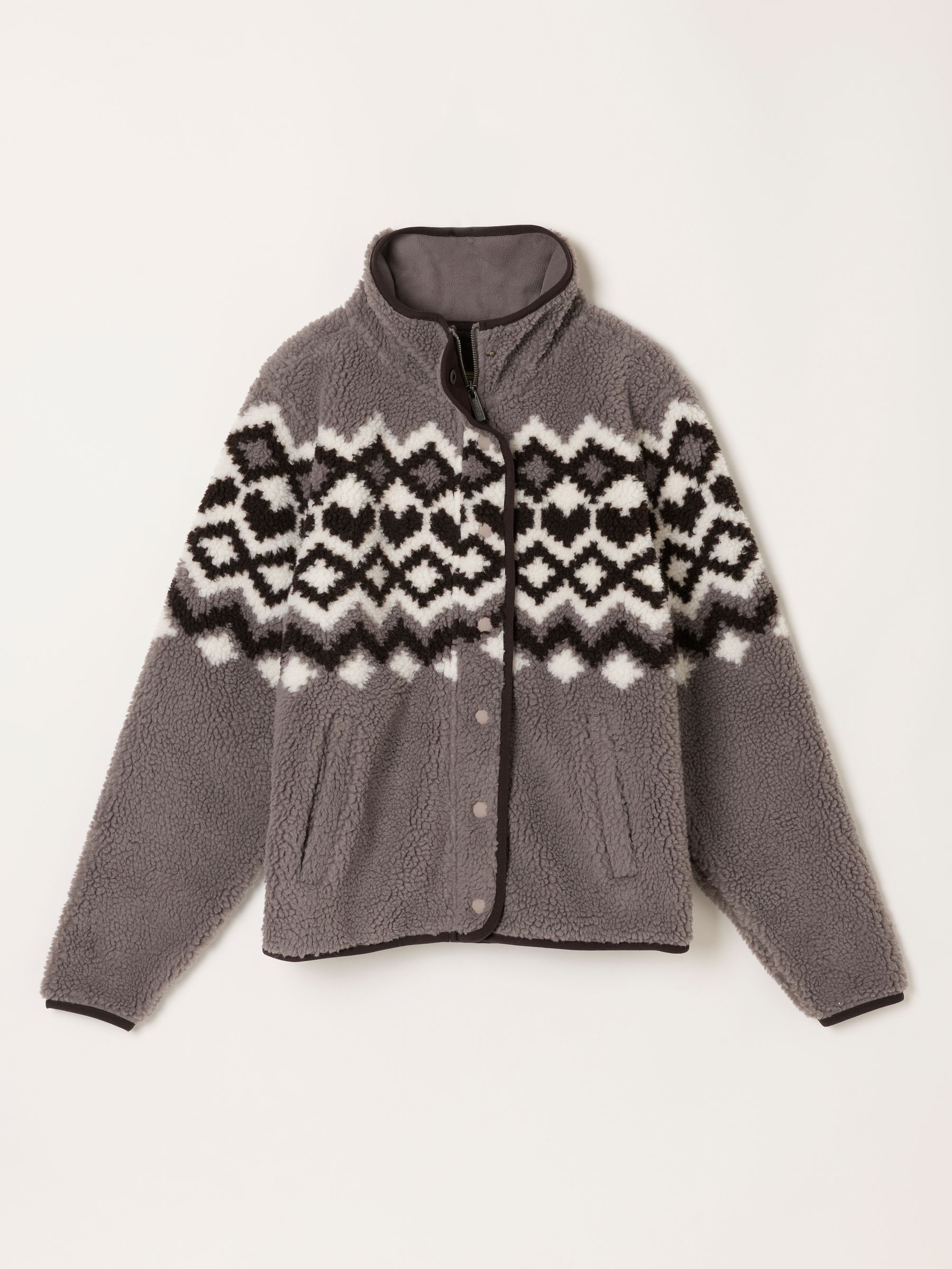 Ellie Natural Bomber Zip Through Fleece - Image 6 of 6