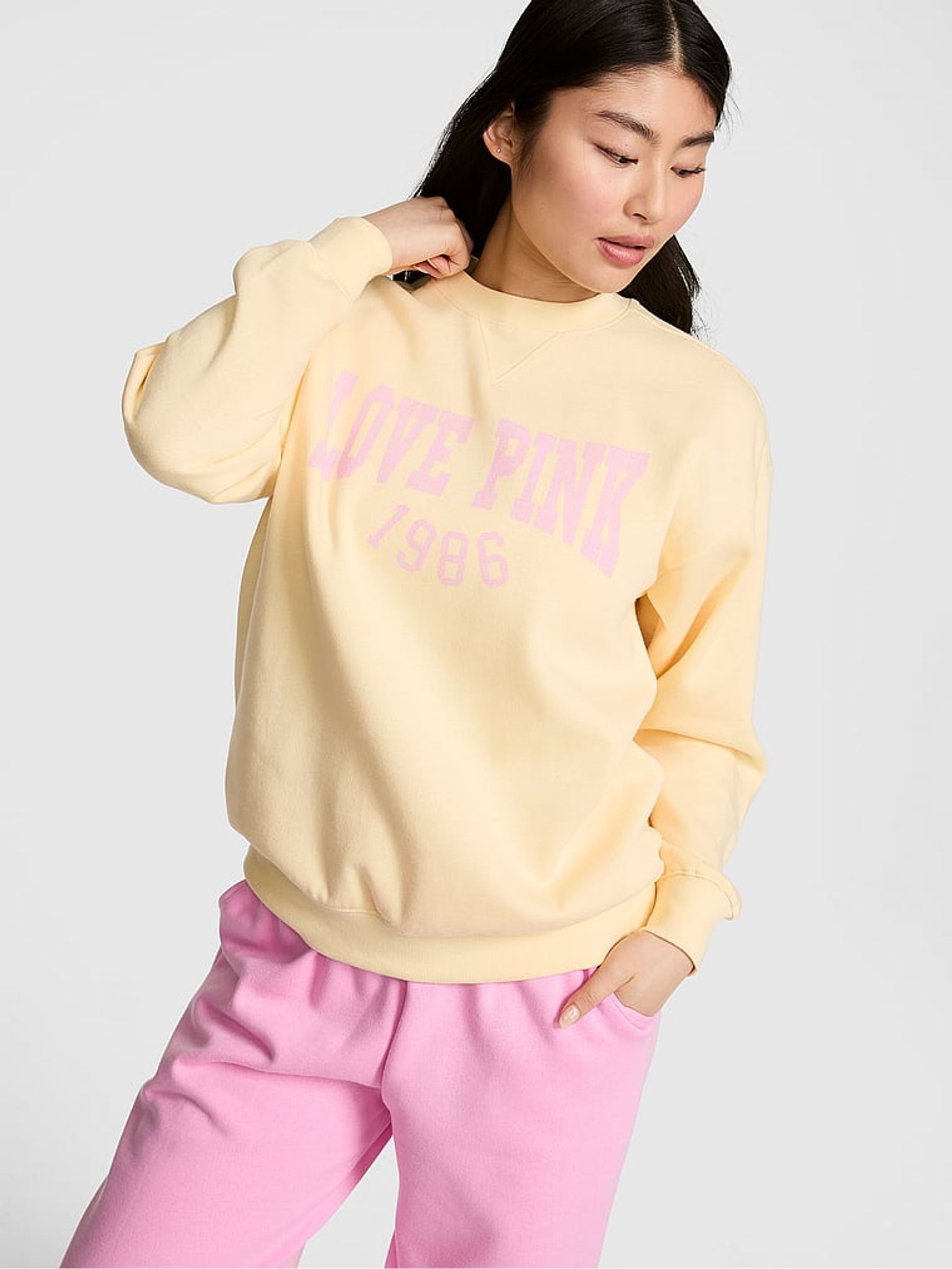Anise Flower Yellow Fleece Sweatshirt - Image 1 of 3