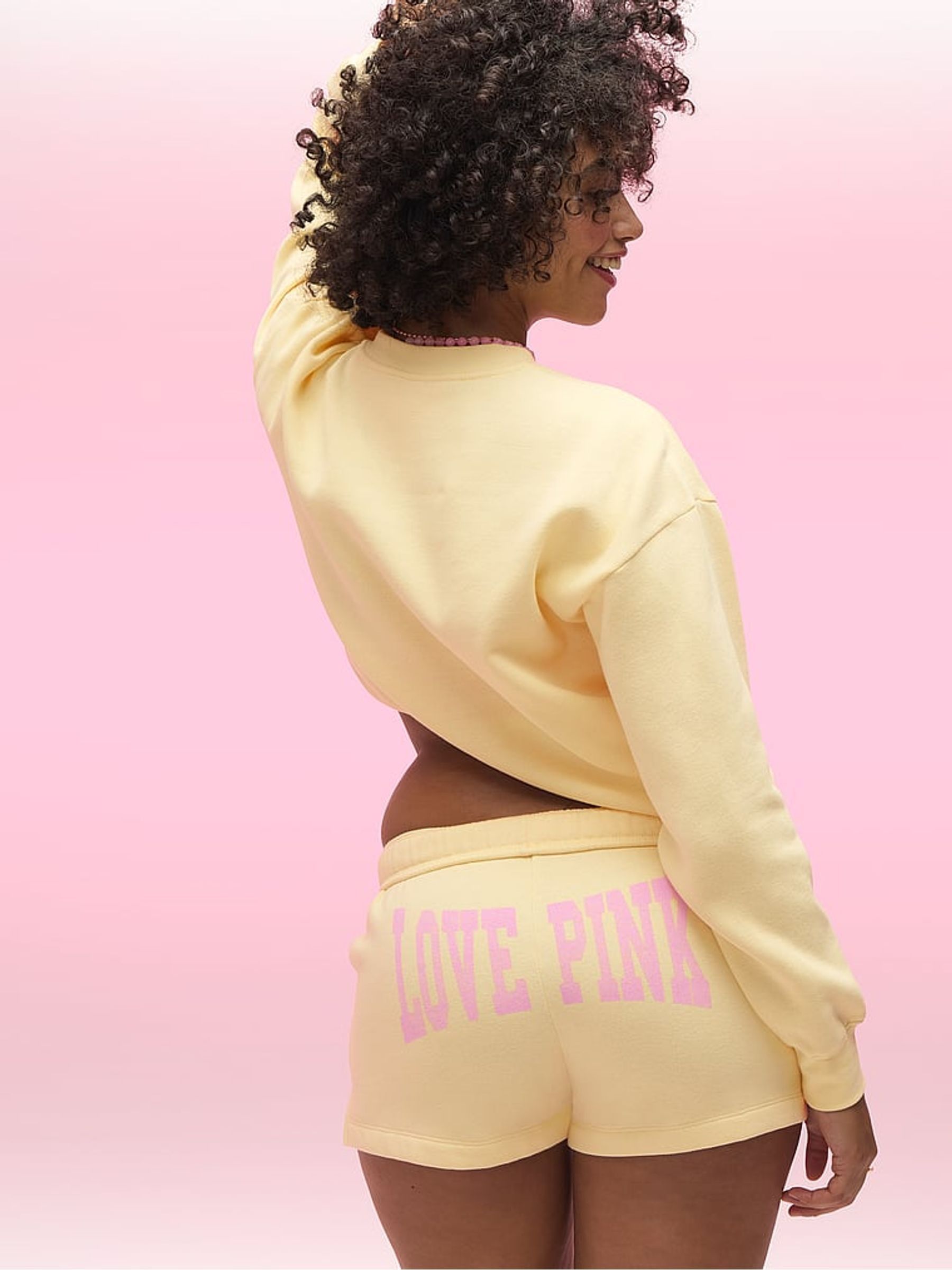 Anise Flower Yellow Fleece Sweatshirt - Image 3 of 3