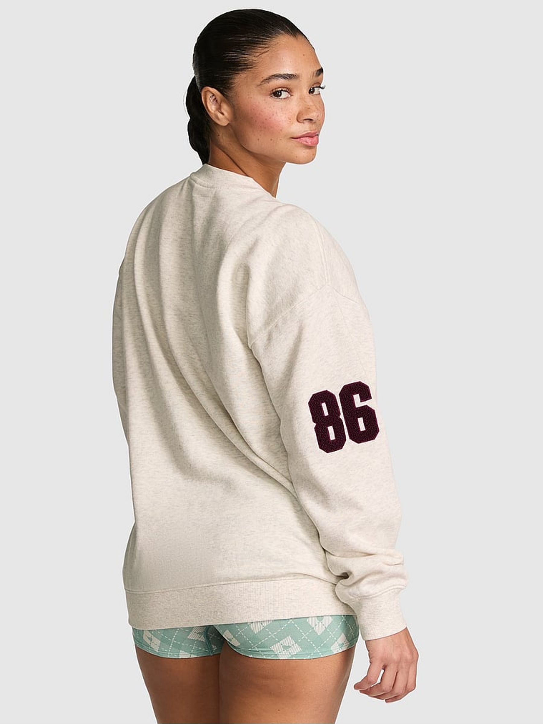 Snow Heather Grey Fleece Sweatshirt - Image 3 of 3
