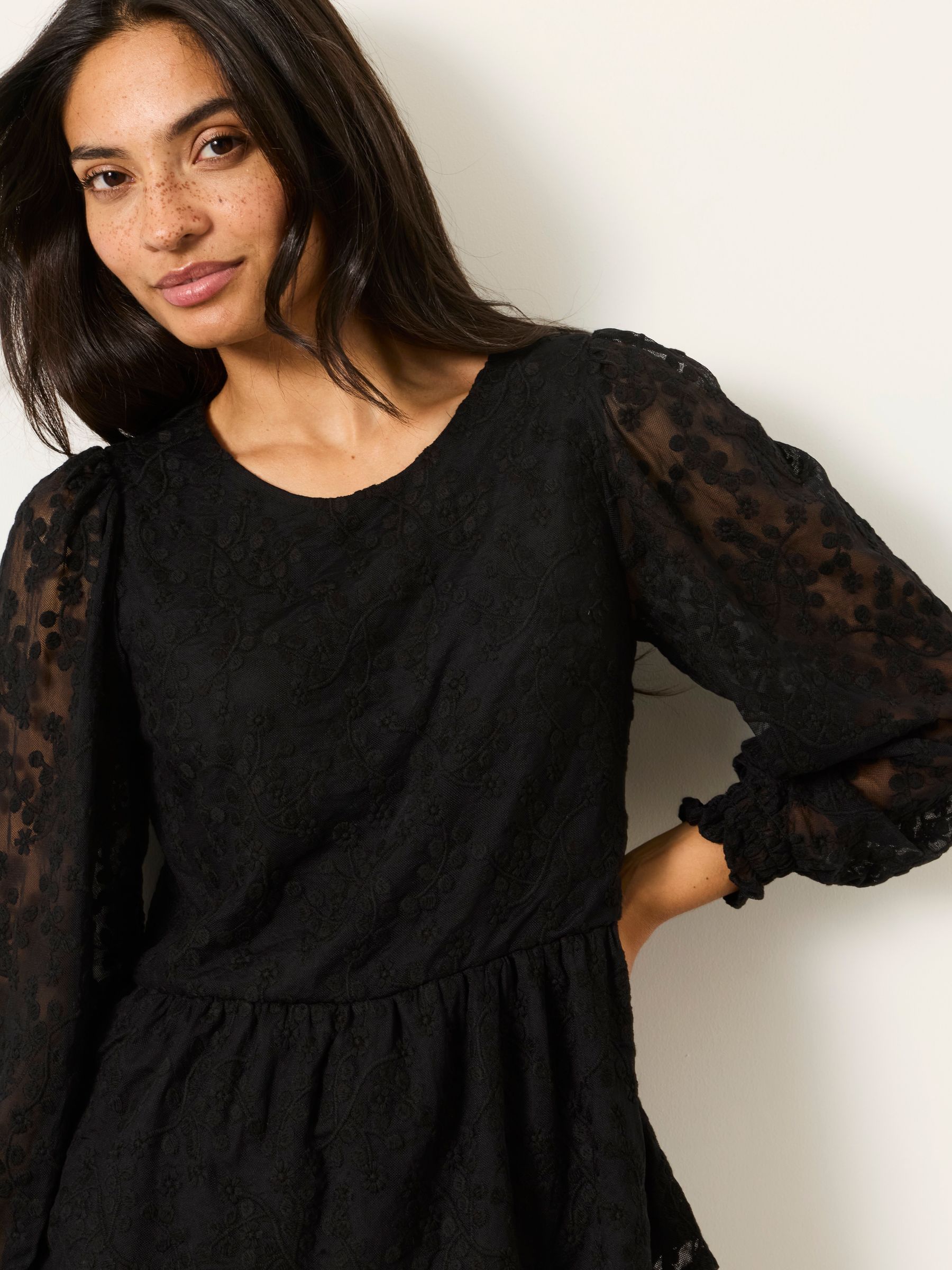 Veronica Black Lace Blouse - Image 3 of 6