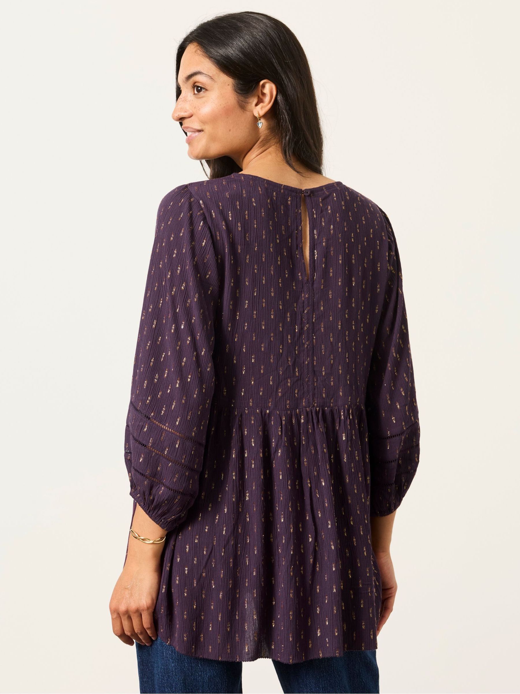 Stella Purple Metallic Tunic - Image 2 of 5