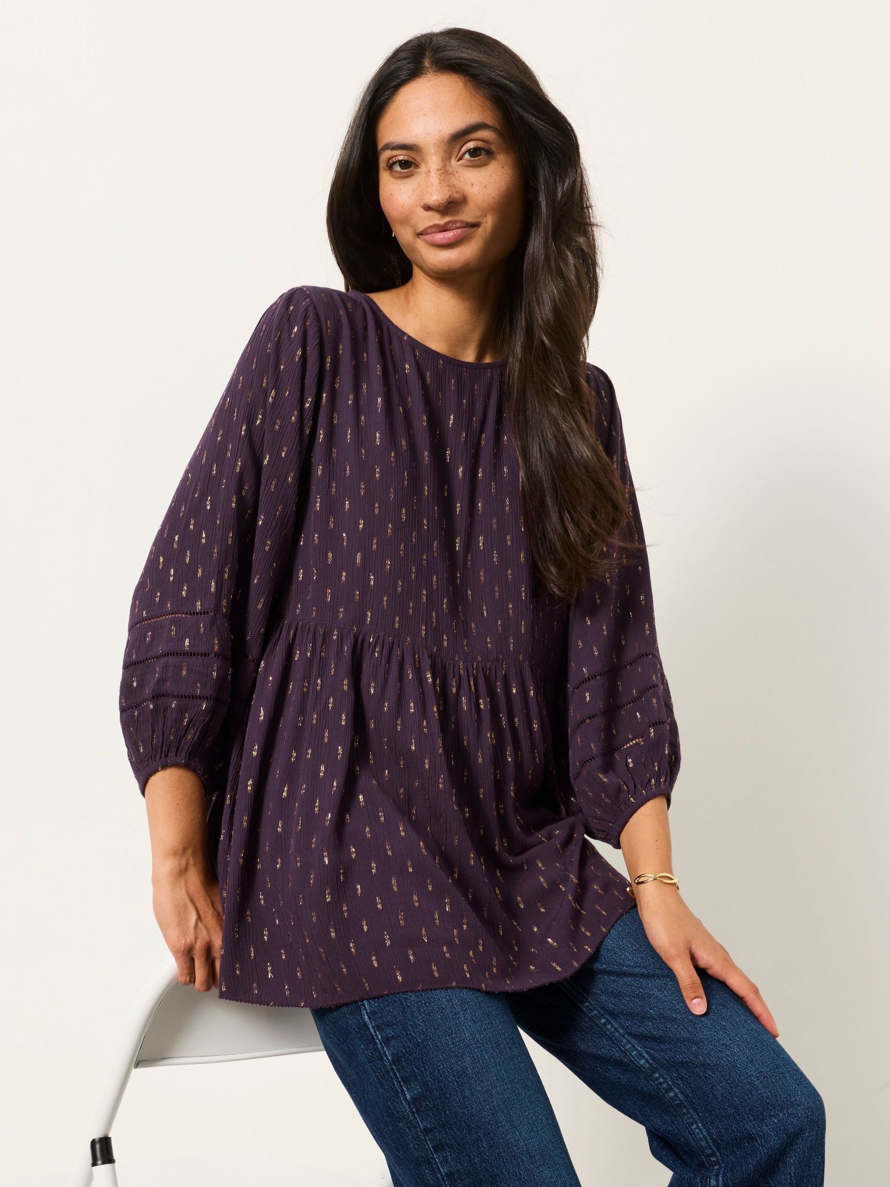 Stella Purple Metallic Tunic - Image 3 of 5