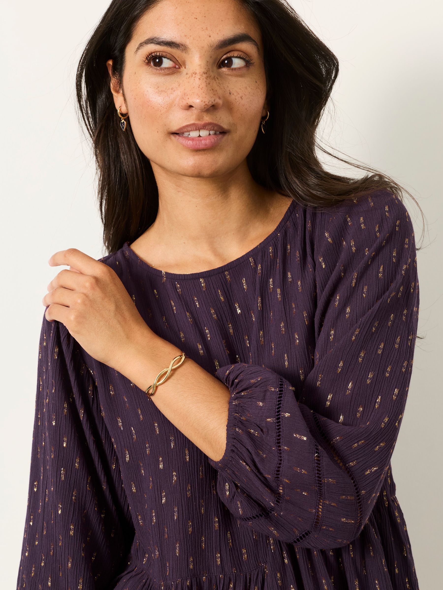 Stella Purple Metallic Tunic - Image 4 of 5