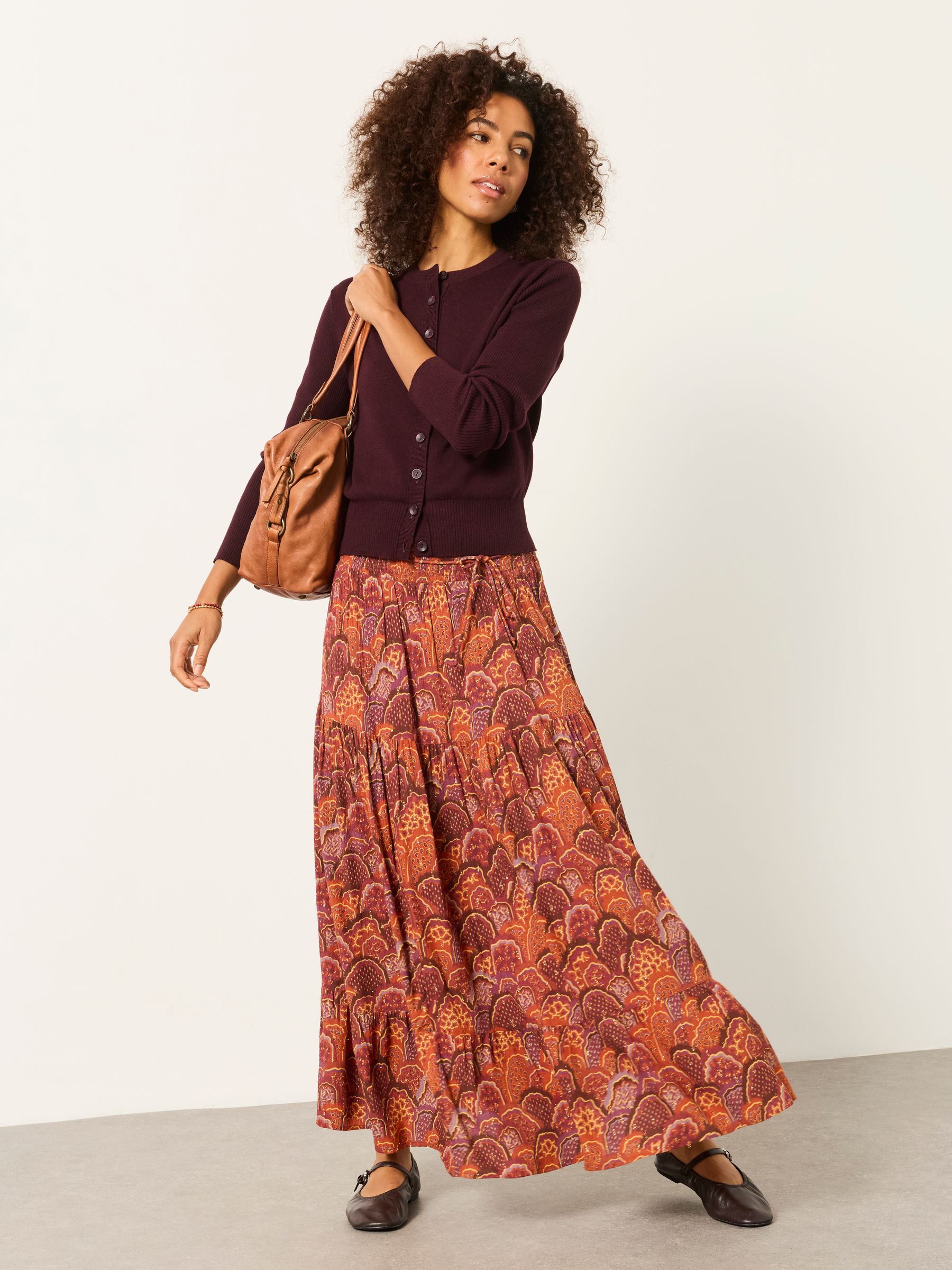 Jayla Purple Mountains Maxi Skirt - Image 1 of 6