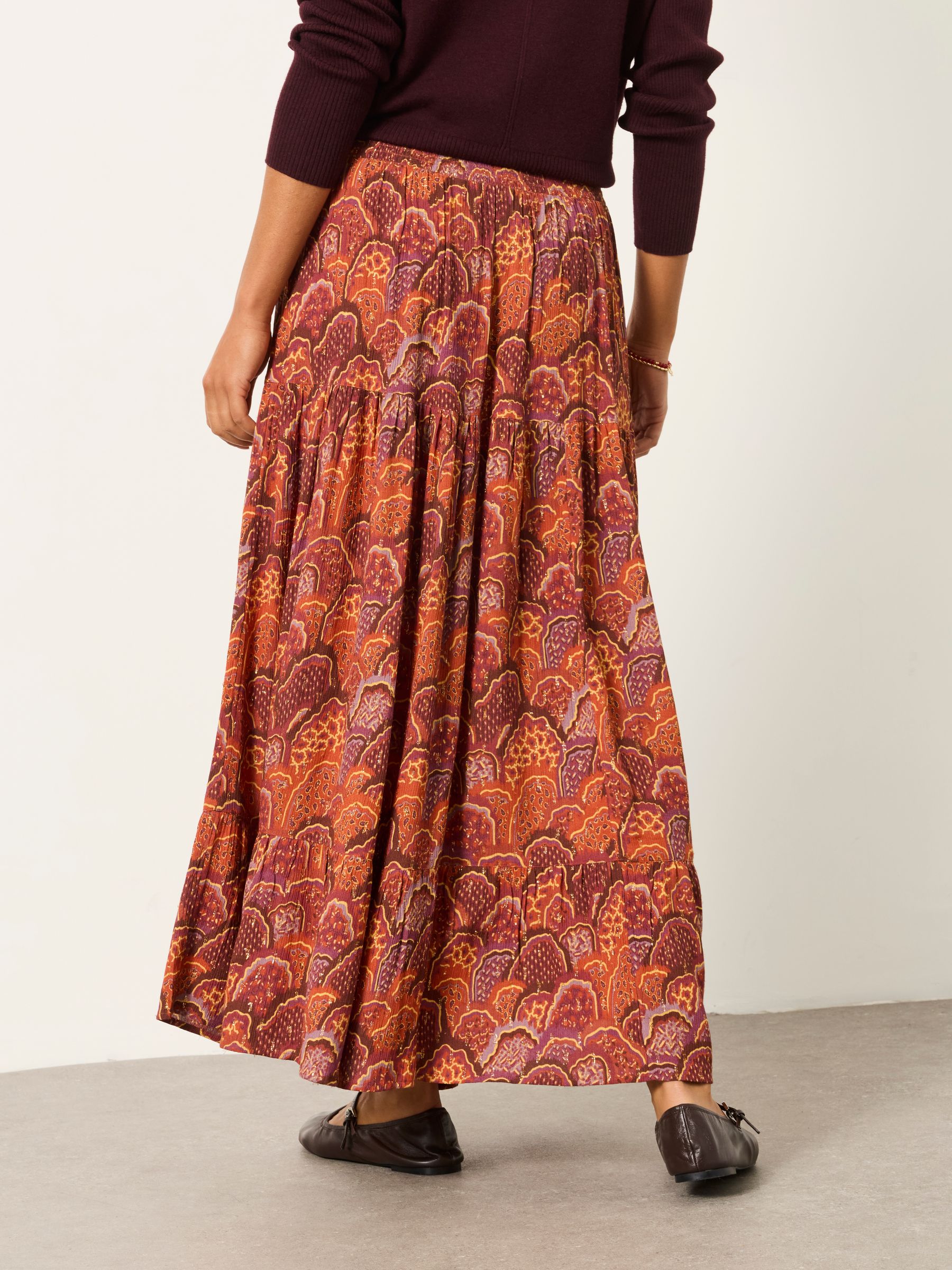 Jayla Purple Mountains Maxi Skirt - Image 2 of 6