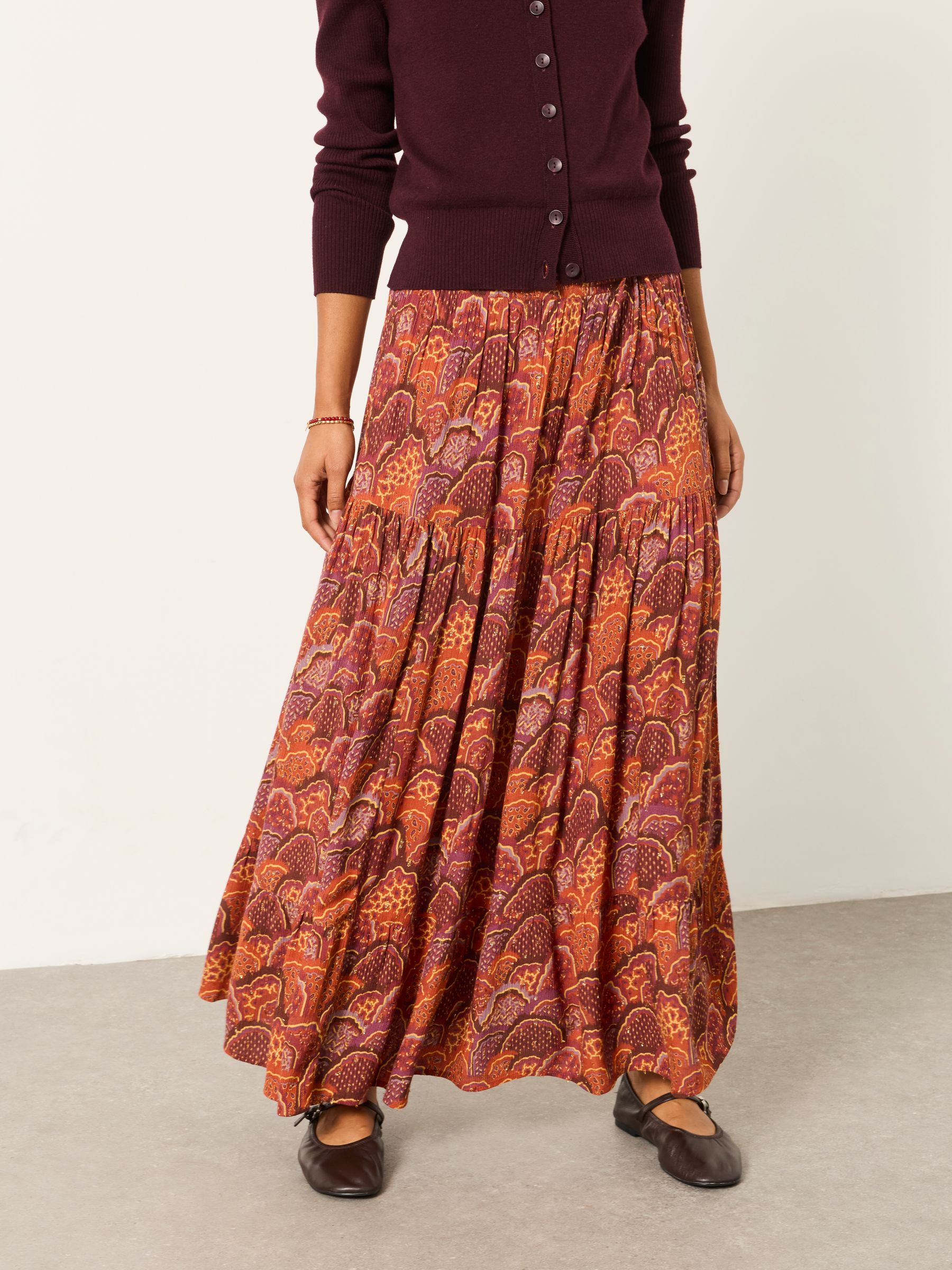 Jayla Purple Mountains Maxi Skirt - Image 3 of 6
