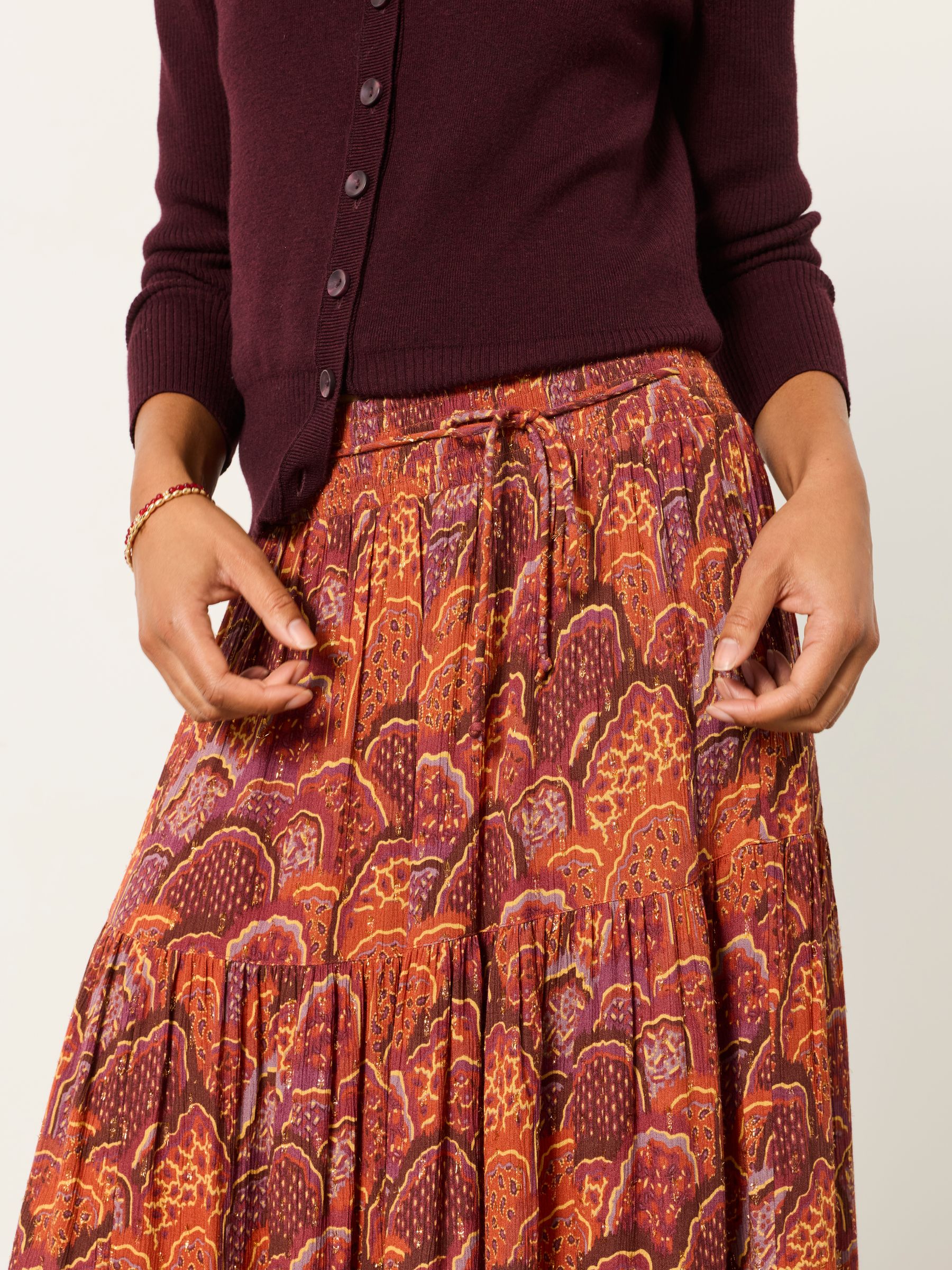 Jayla Purple Mountains Maxi Skirt - Image 4 of 6