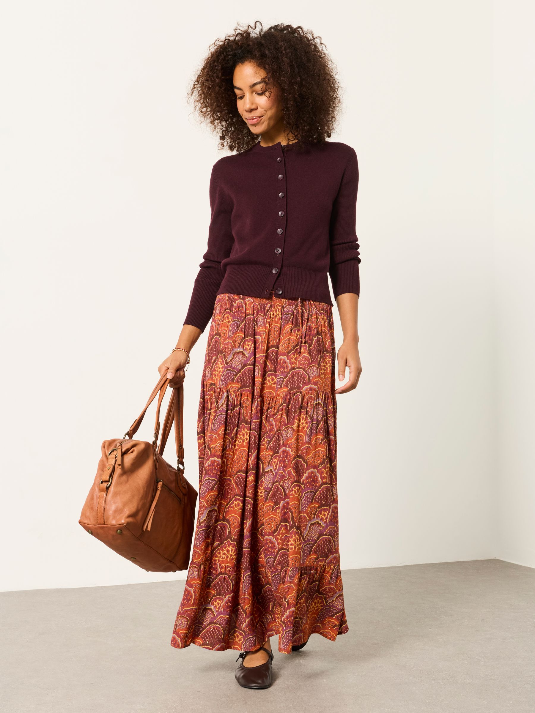 Jayla Purple Mountains Maxi Skirt - Image 5 of 6