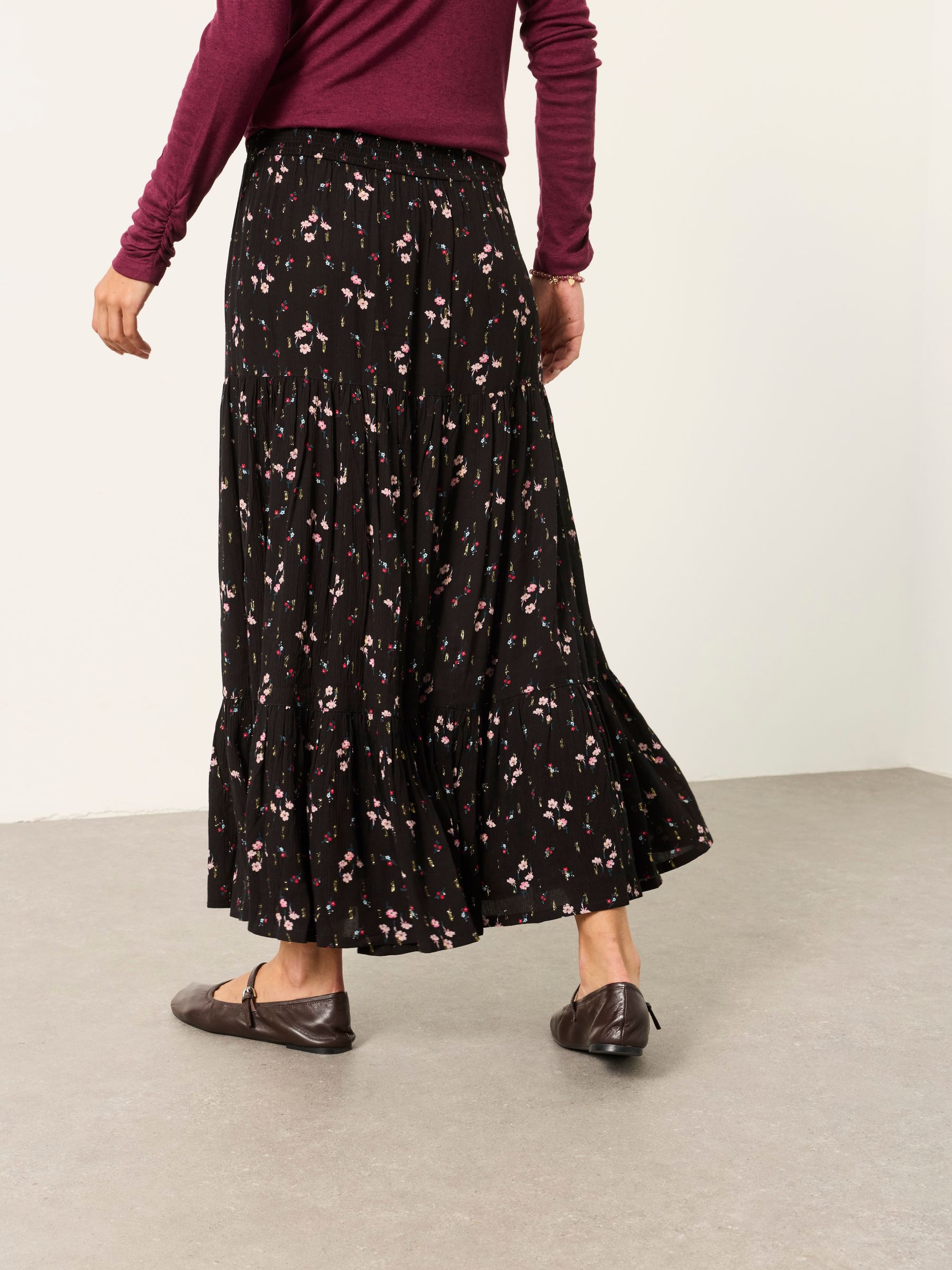 Jayla Black Rose Bud Maxi Skirt - Image 2 of 6