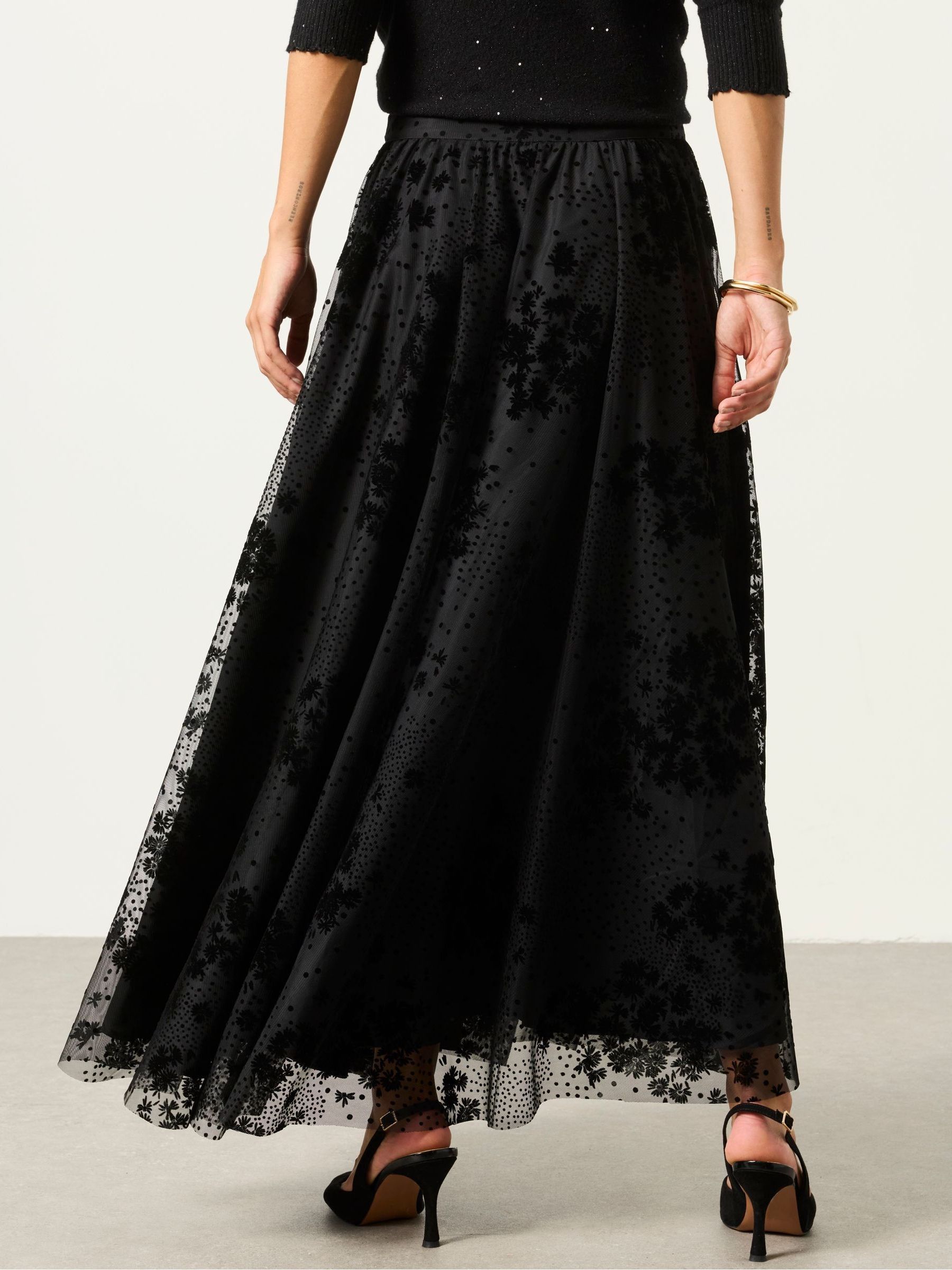 Elsie Black Spot Skirt - Image 2 of 7 Elsie Black Spot Skirt - Image 2 of 7