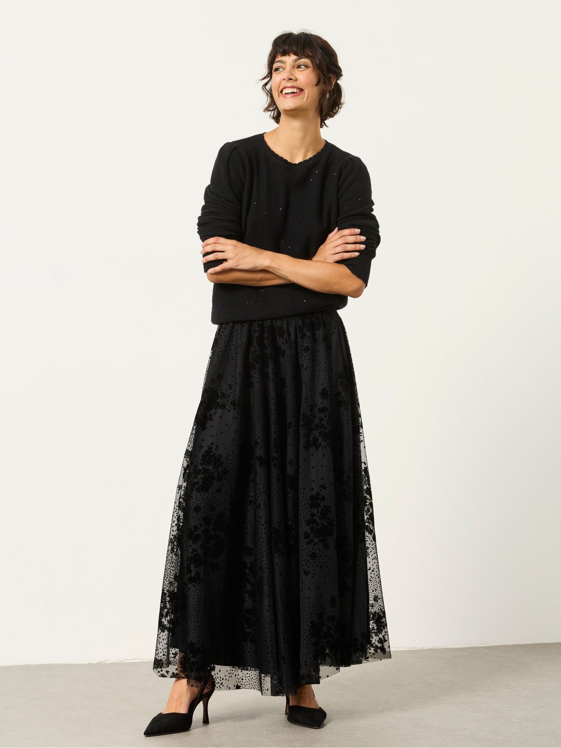 Elsie Black Spot Skirt - Image 3 of 7