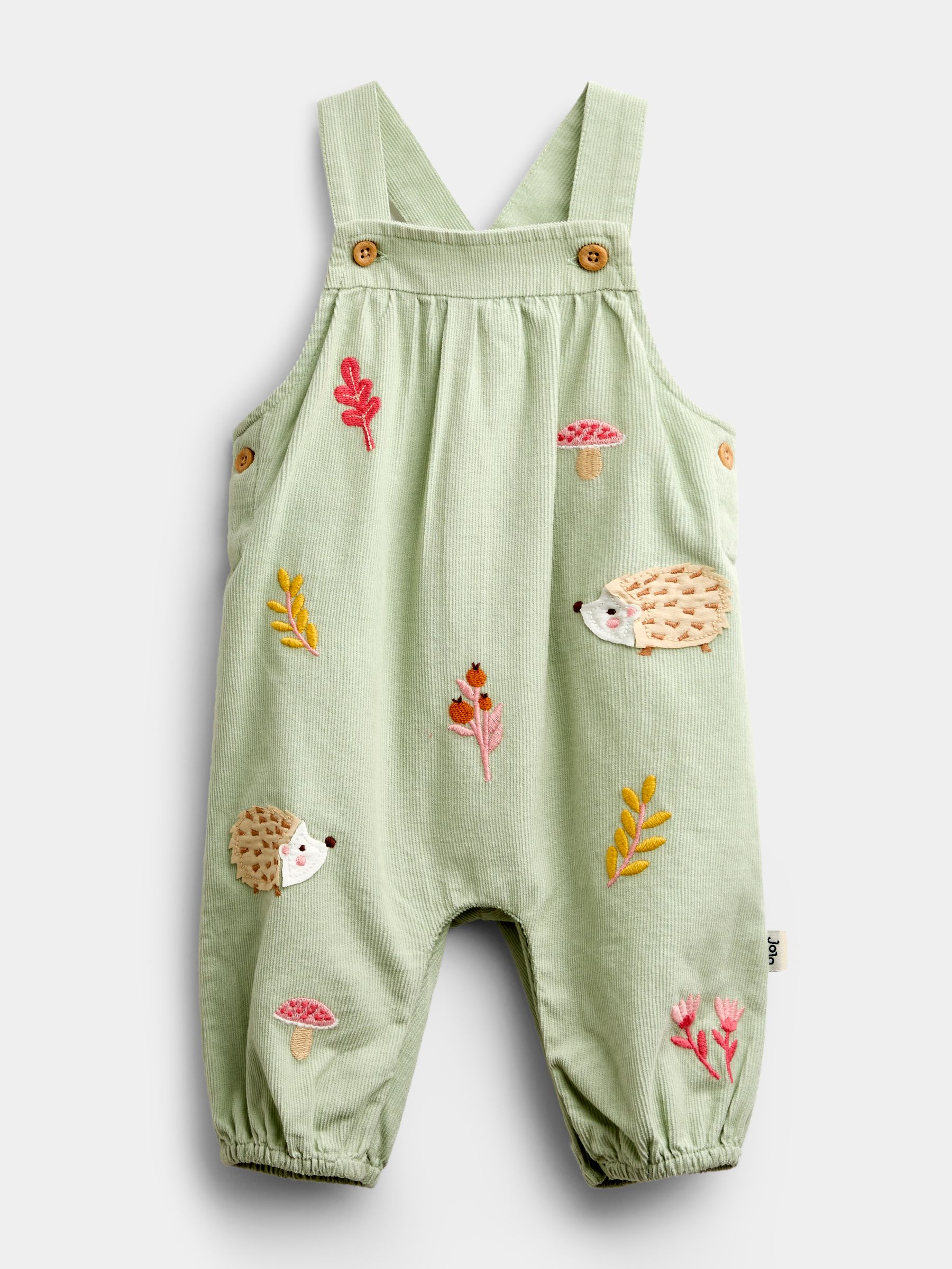 Sage Green Woodland Dungaree & Bodysuit Set - Image 4 of 7