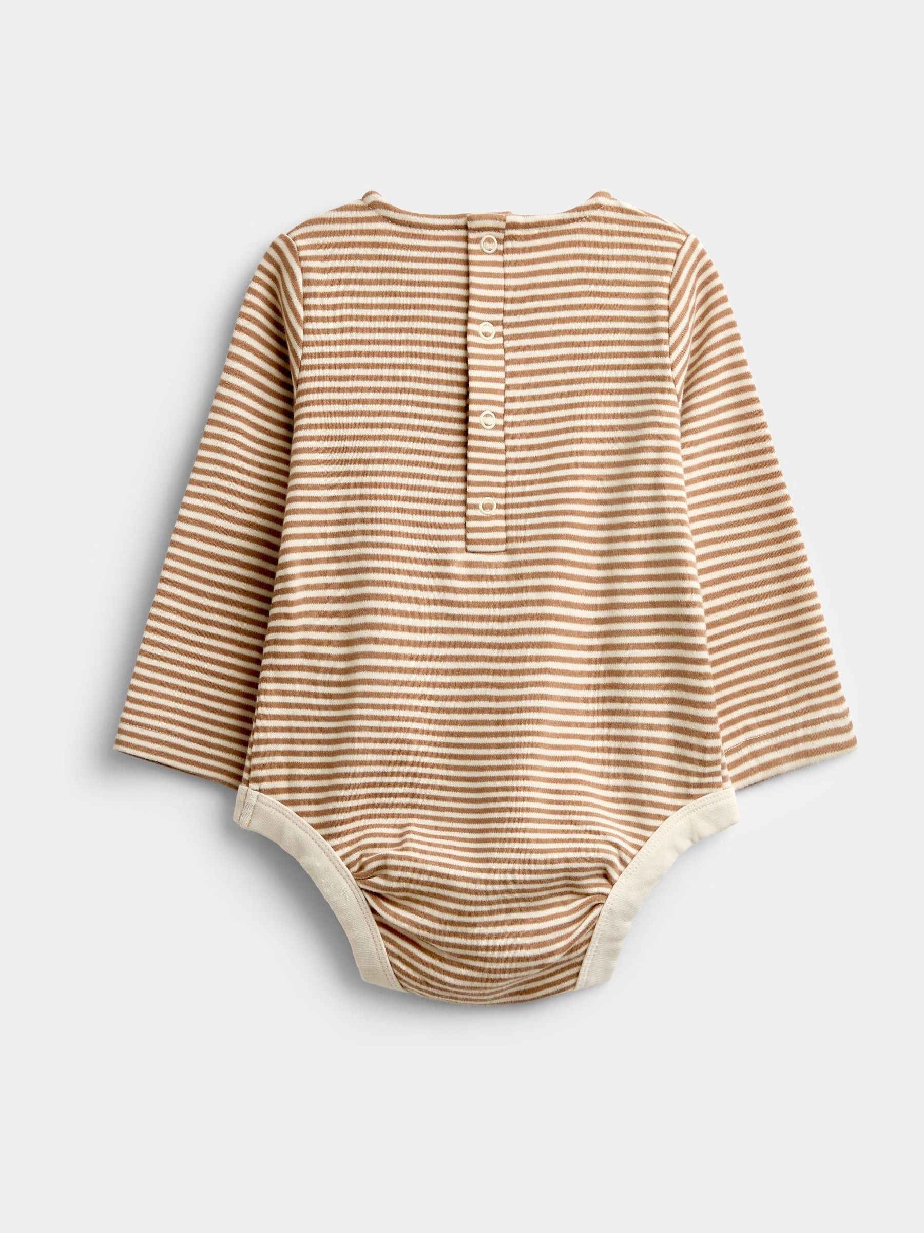 Natural Woodland Embroidered Dungaree & Bodysuit Set - Image 3 of 6