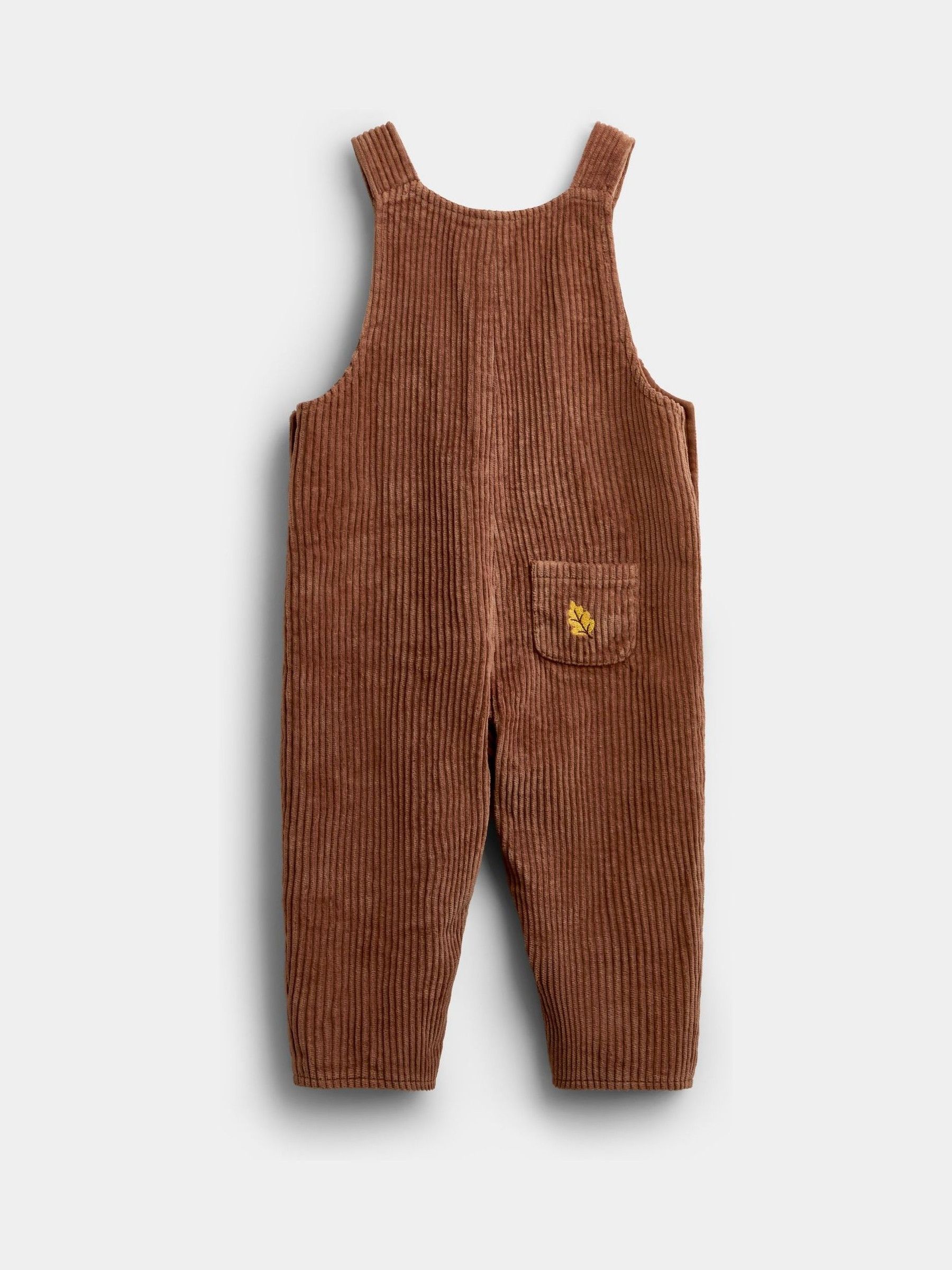 Natural Woodland Embroidered Dungaree & Bodysuit Set - Image 5 of 6