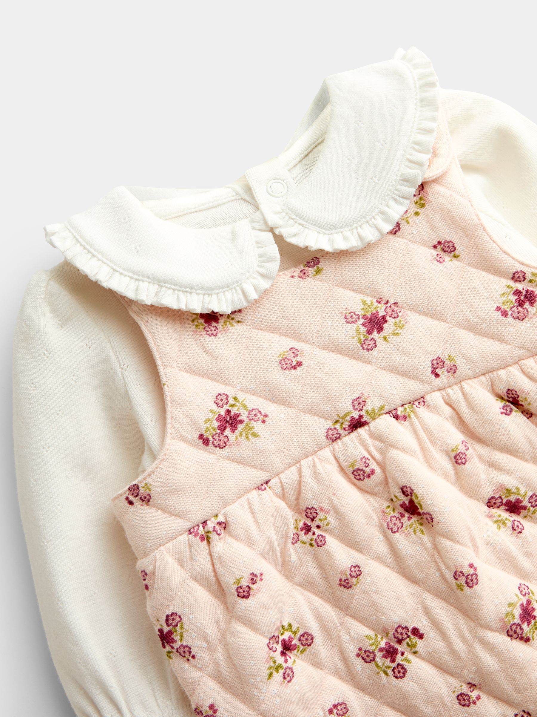 Pink Floral Dungaree Set - Image 6 of 6