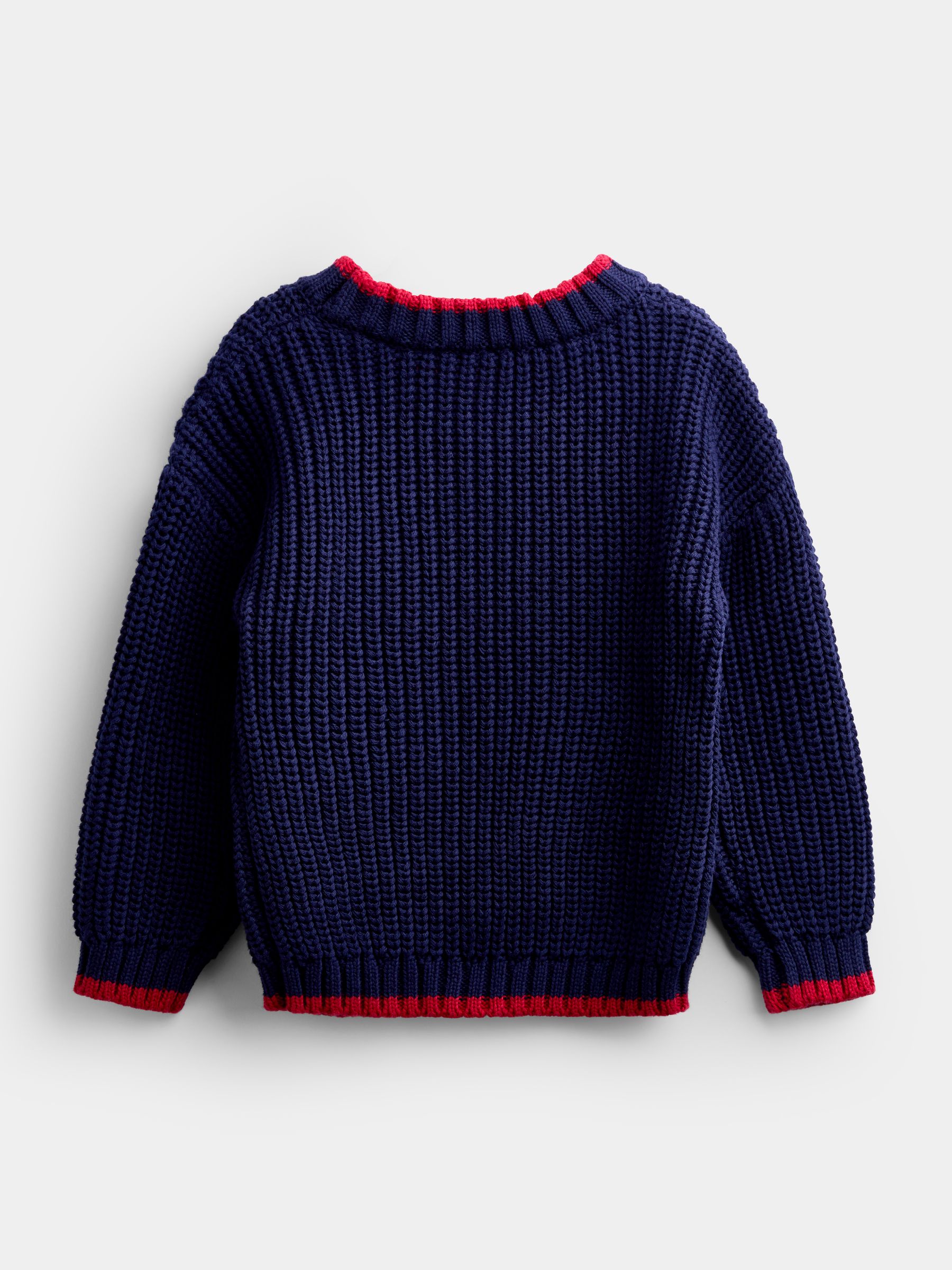 Navy Blue London Bus Embroidered Knitted Jumper - Image 2 of 4 Navy Blue London Bus Embroidered Knitted Jumper - Image 2 of 4