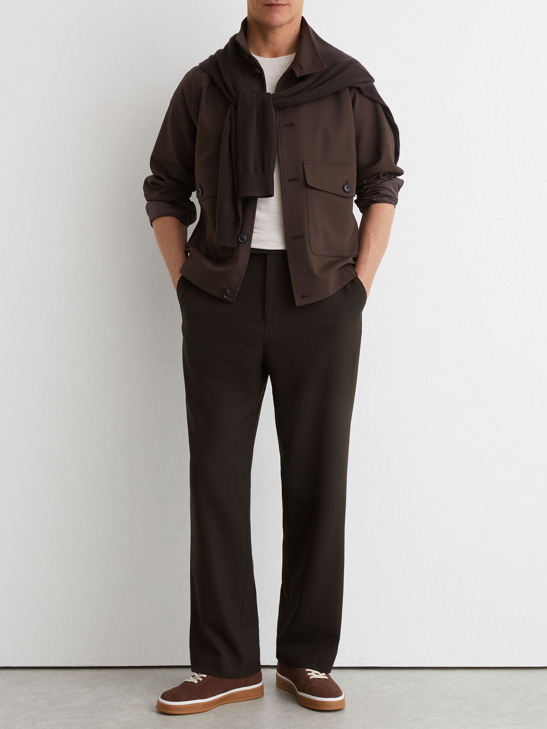 Relaxed Trousers in Brown - Image 1 of 7