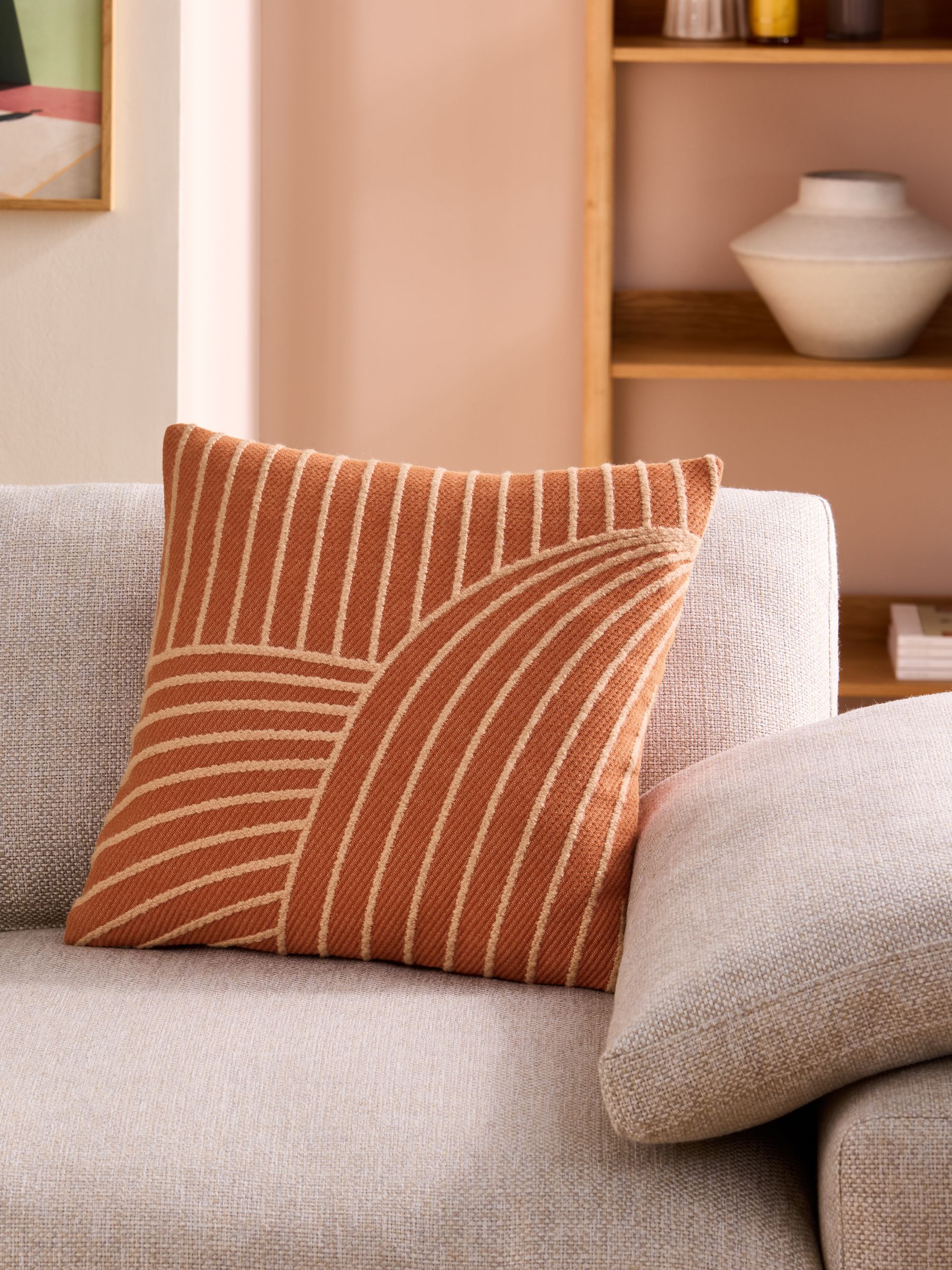 Casey Cushion in Rust - Image 1 of 4