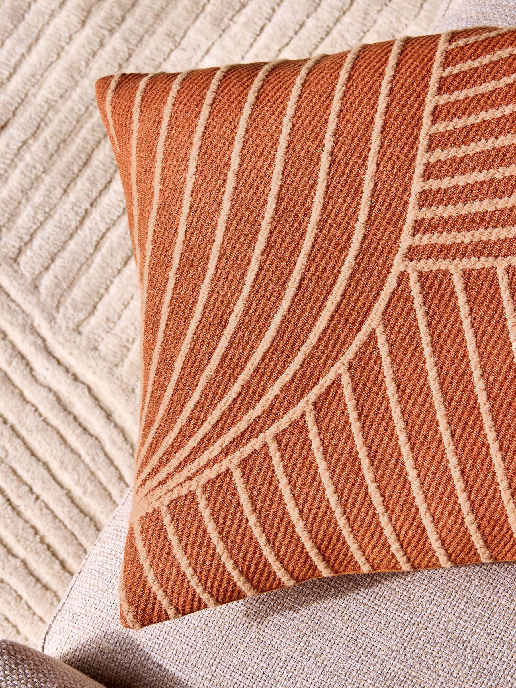 Casey Cushion in Rust - Image 3 of 4