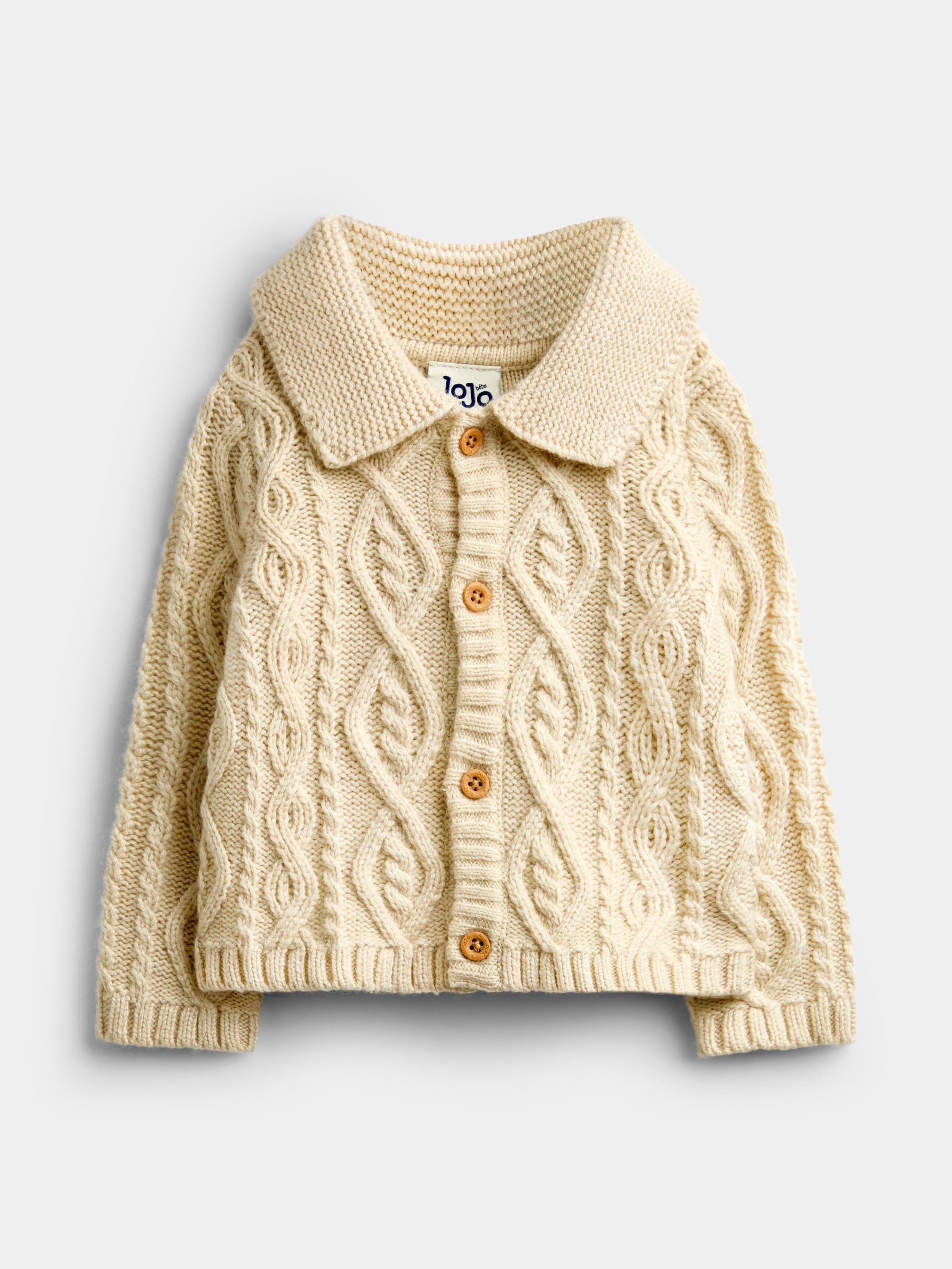 Natural Cable Cable Knit Cardigan - Image 1 of 4