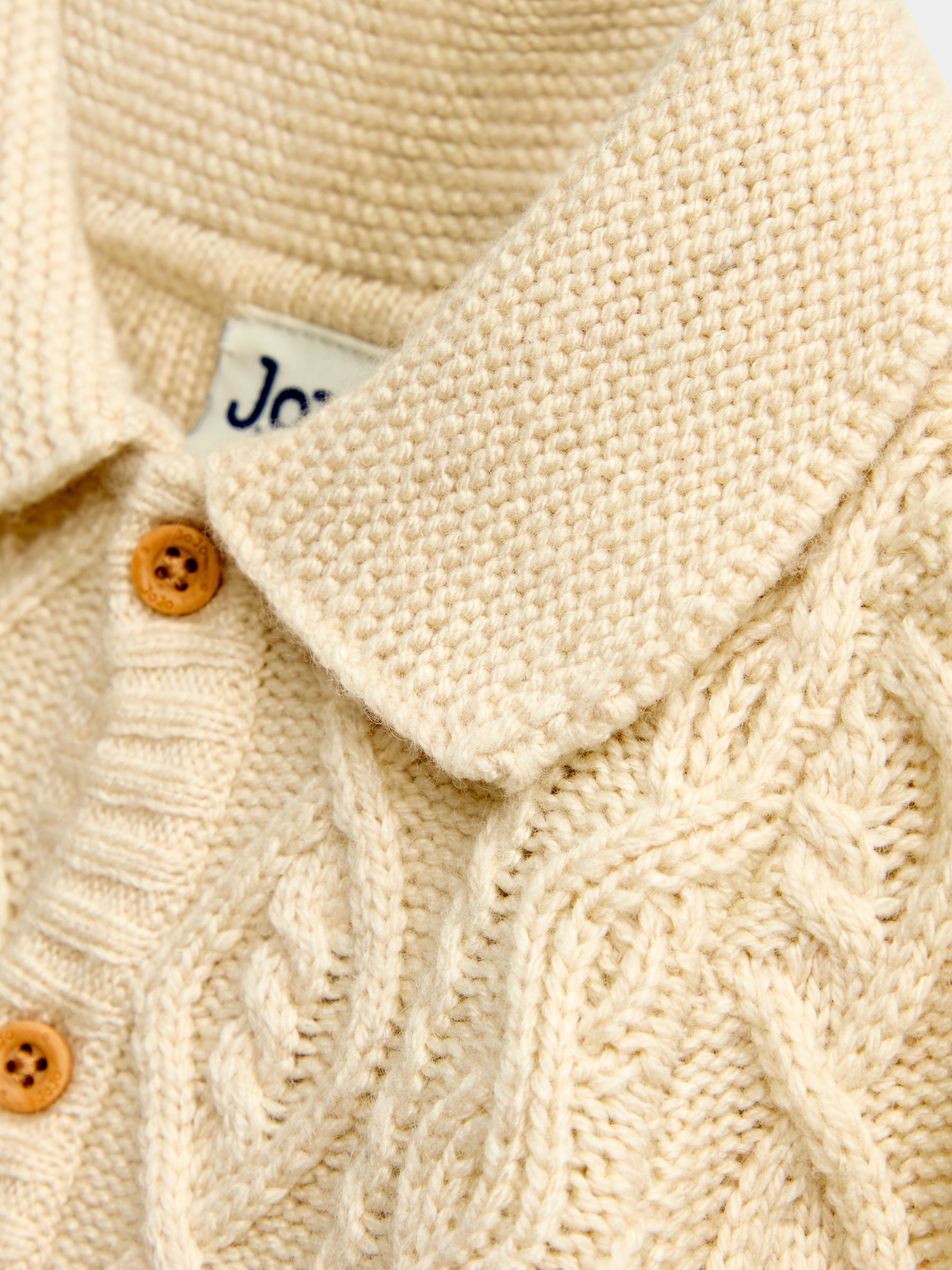 Natural Cable Cable Knit Cardigan - Image 3 of 4